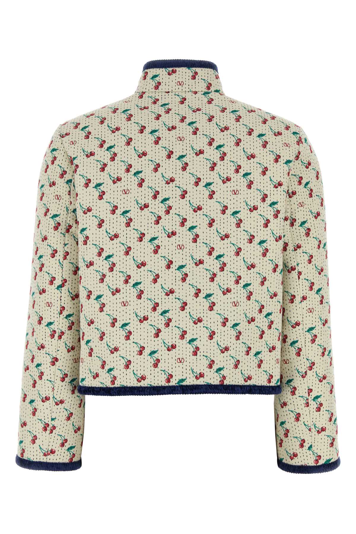 Valentino Embroidered Jacquard Jacket In Multi