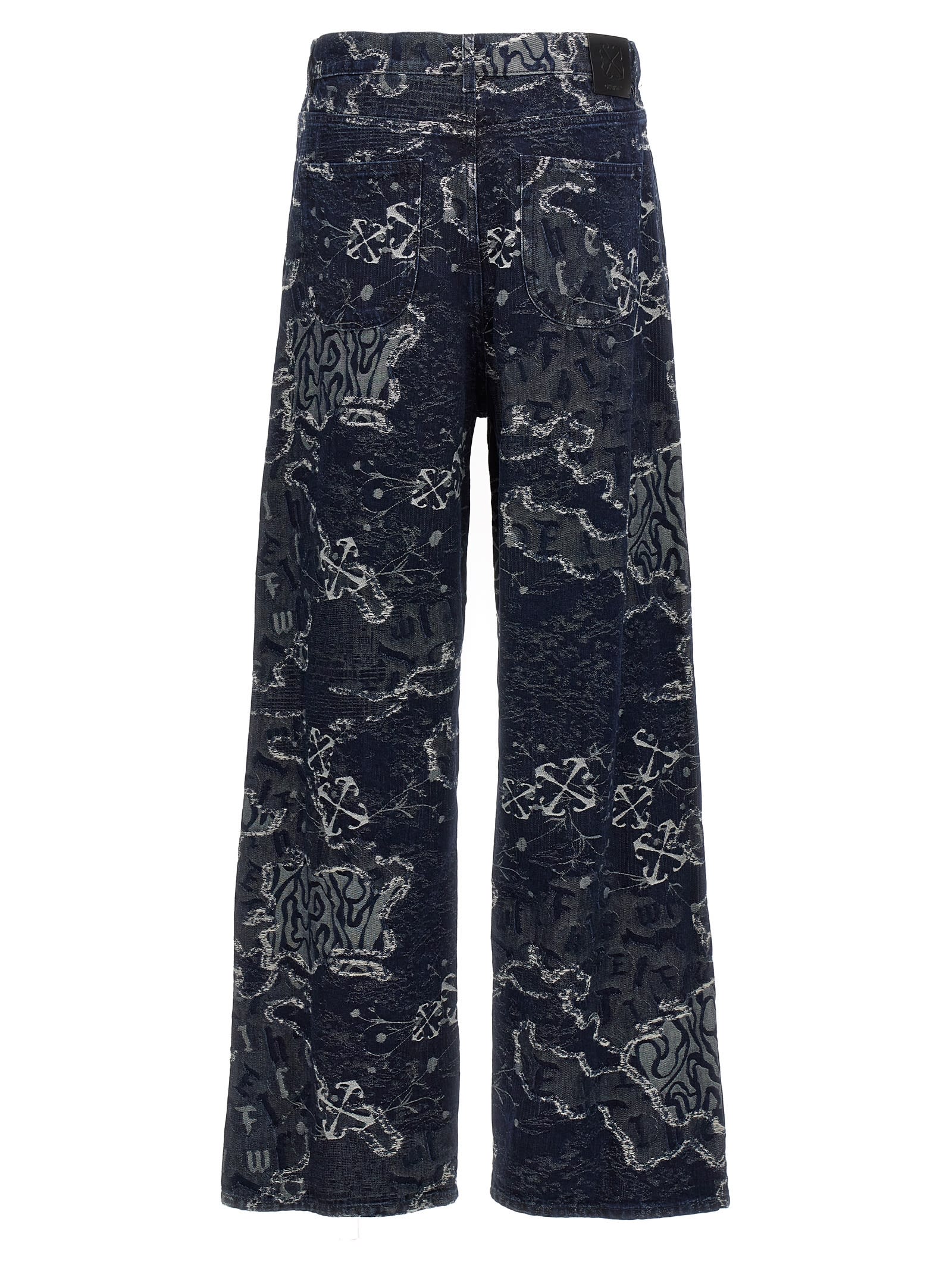 Shop Off-white Camo Jacq Straight Jeans In Blue