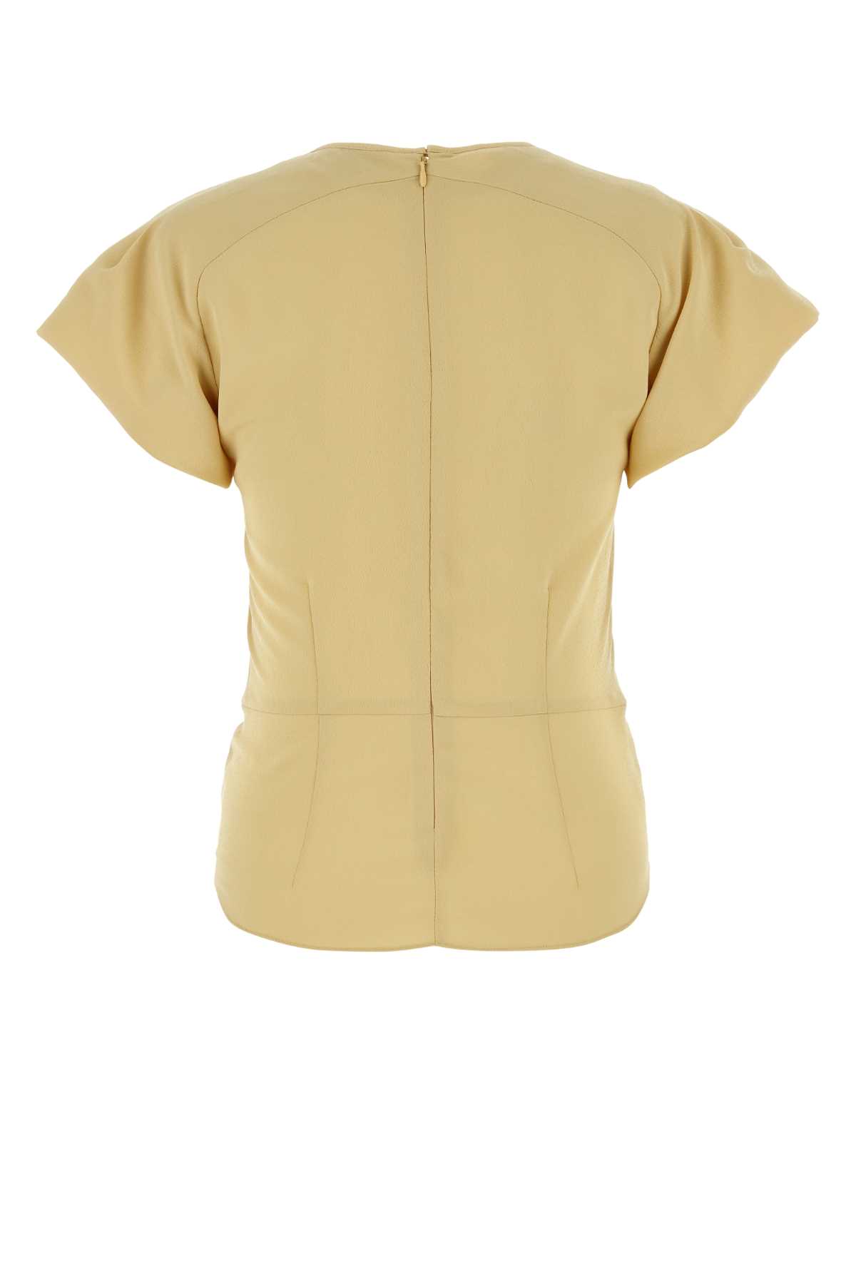 Shop Isabel Marant Biege Polyester Tullya Blouse In Sunlight