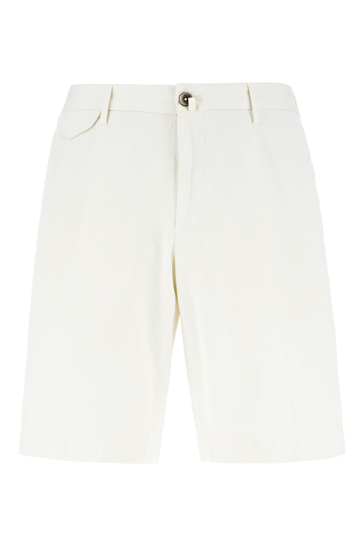 Pt Torino Button-fastening Bermuda Shorts In White