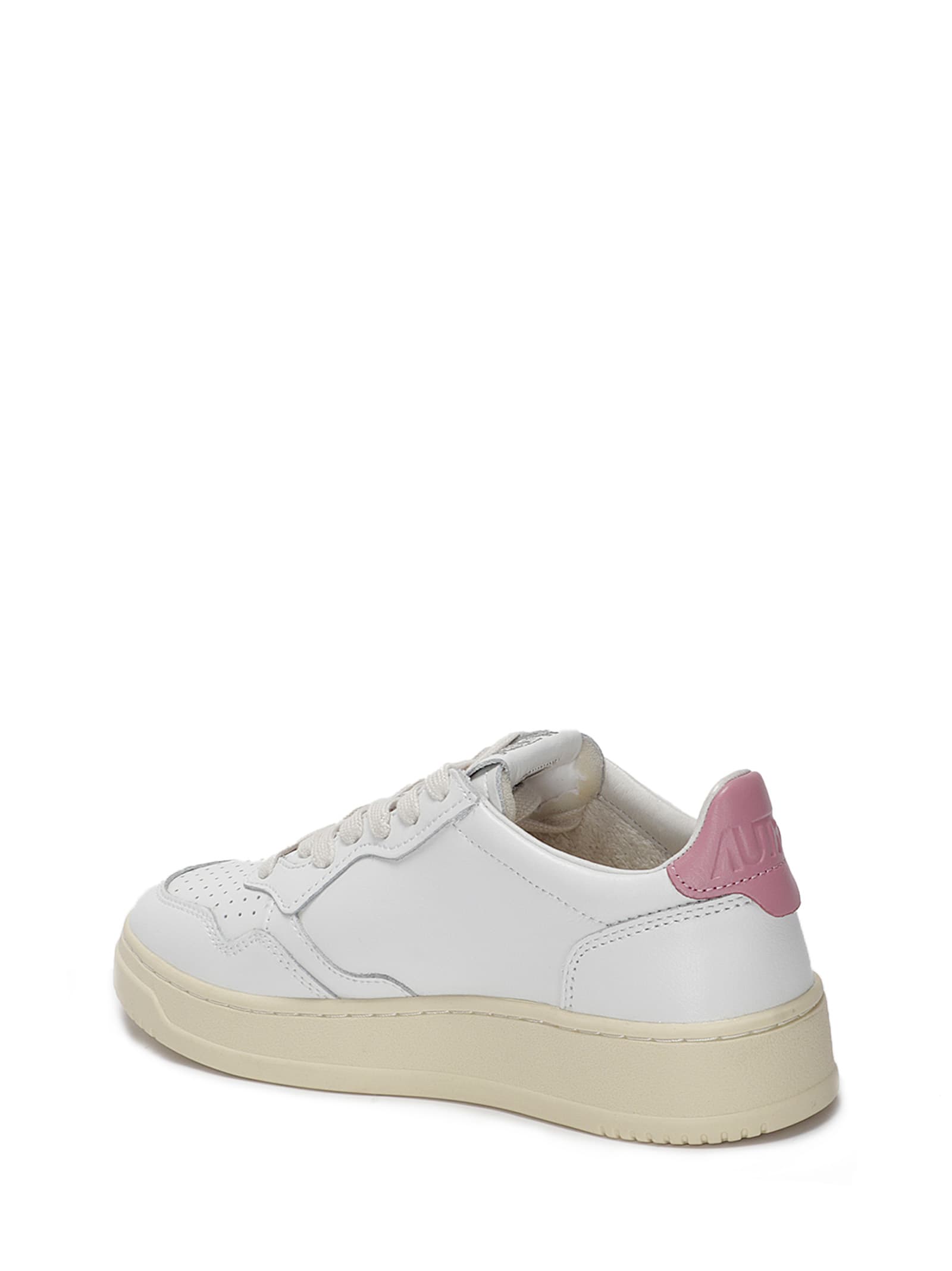 Autry Leather Upper Sneakers With Perforated Detailing In Multi