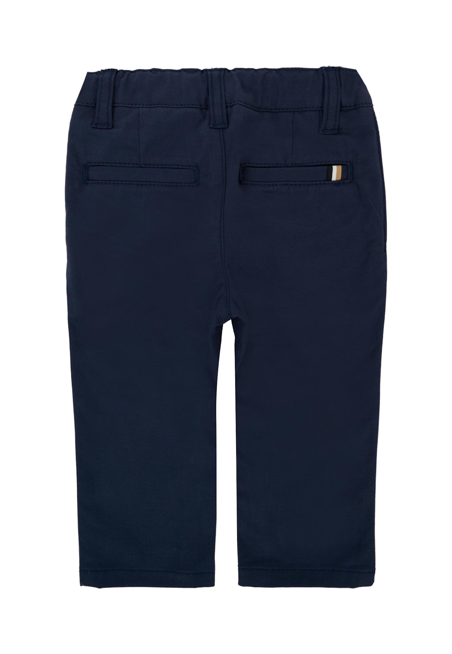 Hugo Boss Blue Trousers For Baby Boy With Logo Patch In Blue