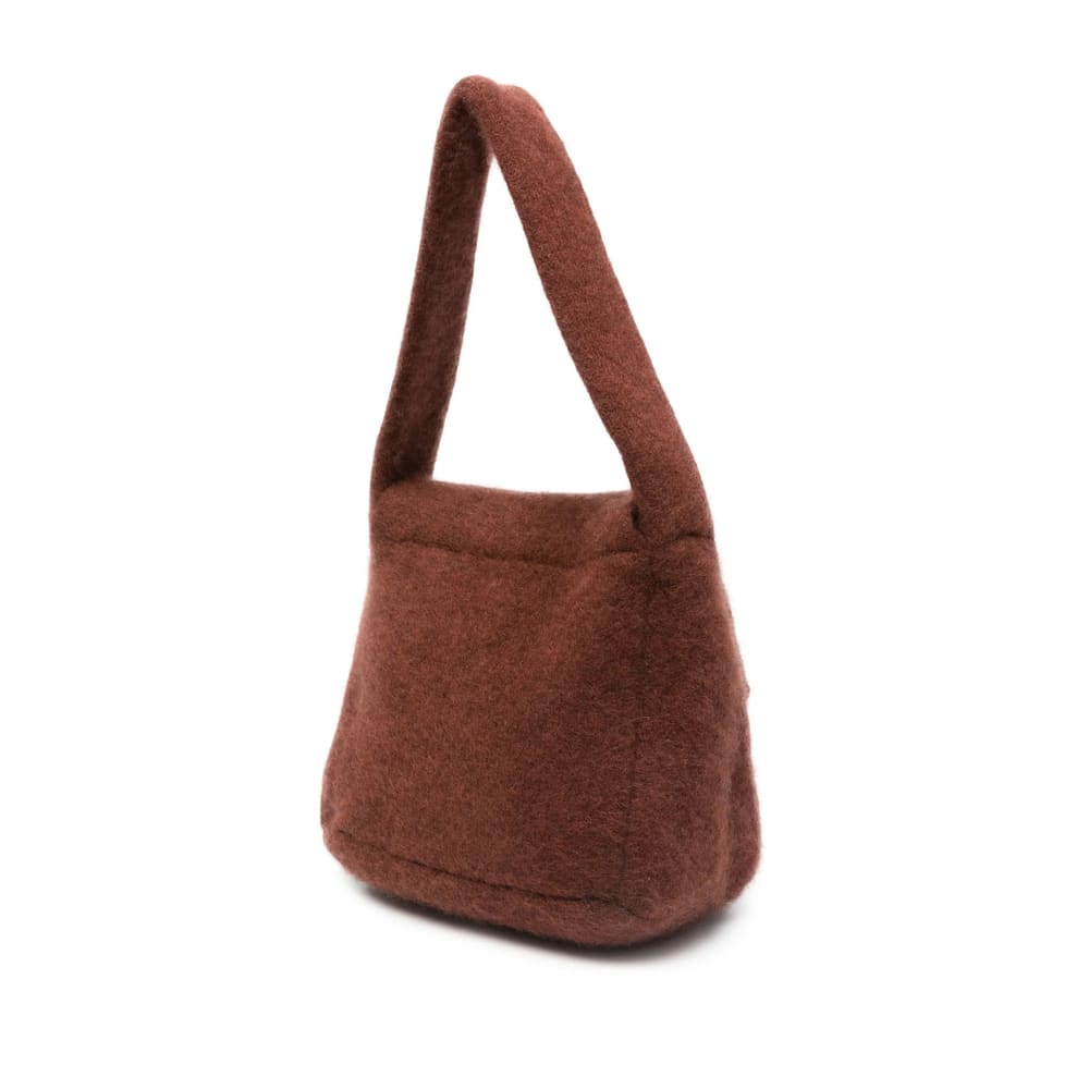 Aya Muse Textured Shoulder Bag In Brown