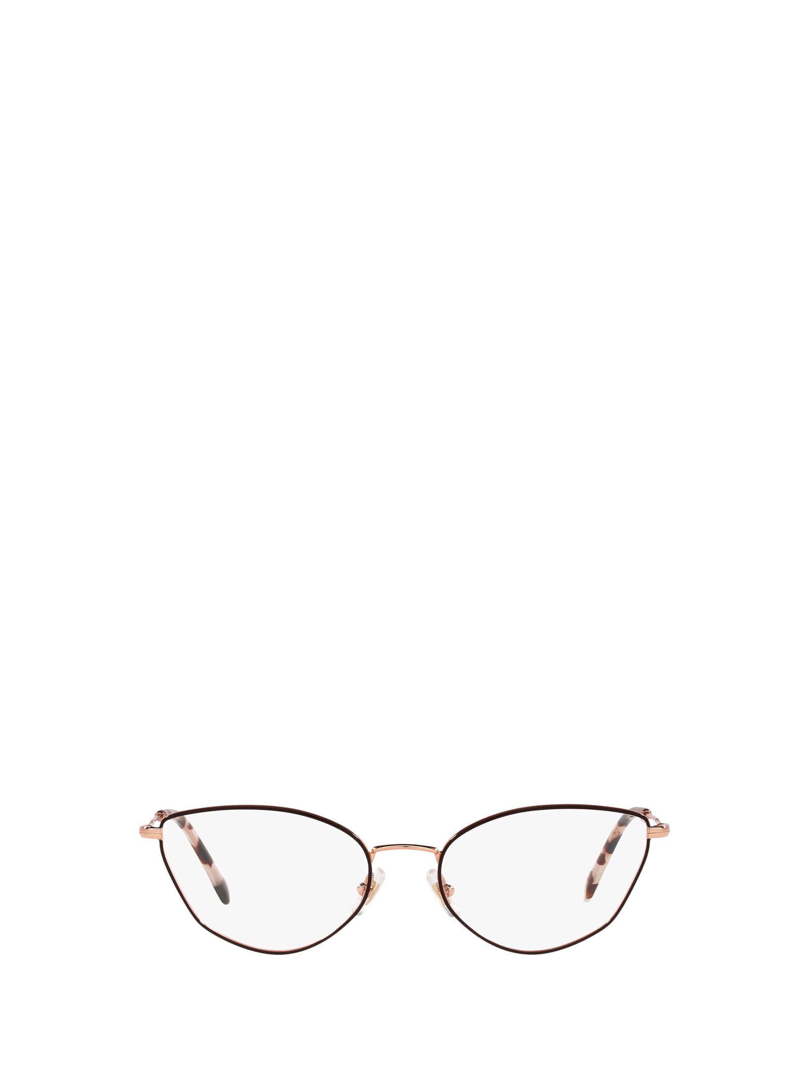 Miu Miu Eyewear logo-plaque Transparent Glasses - Farfetch