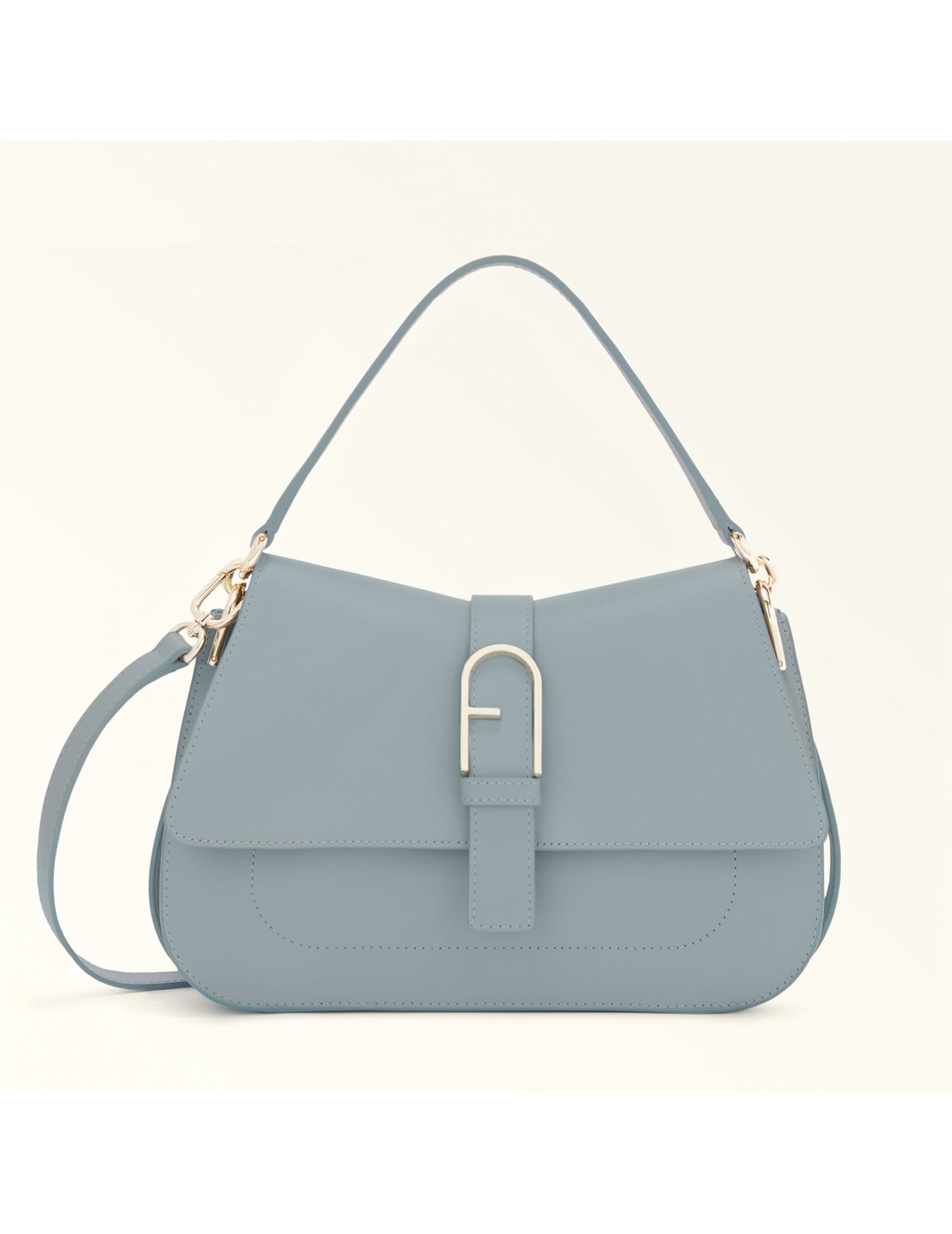 Flow M Leather Handbag Cloud Color