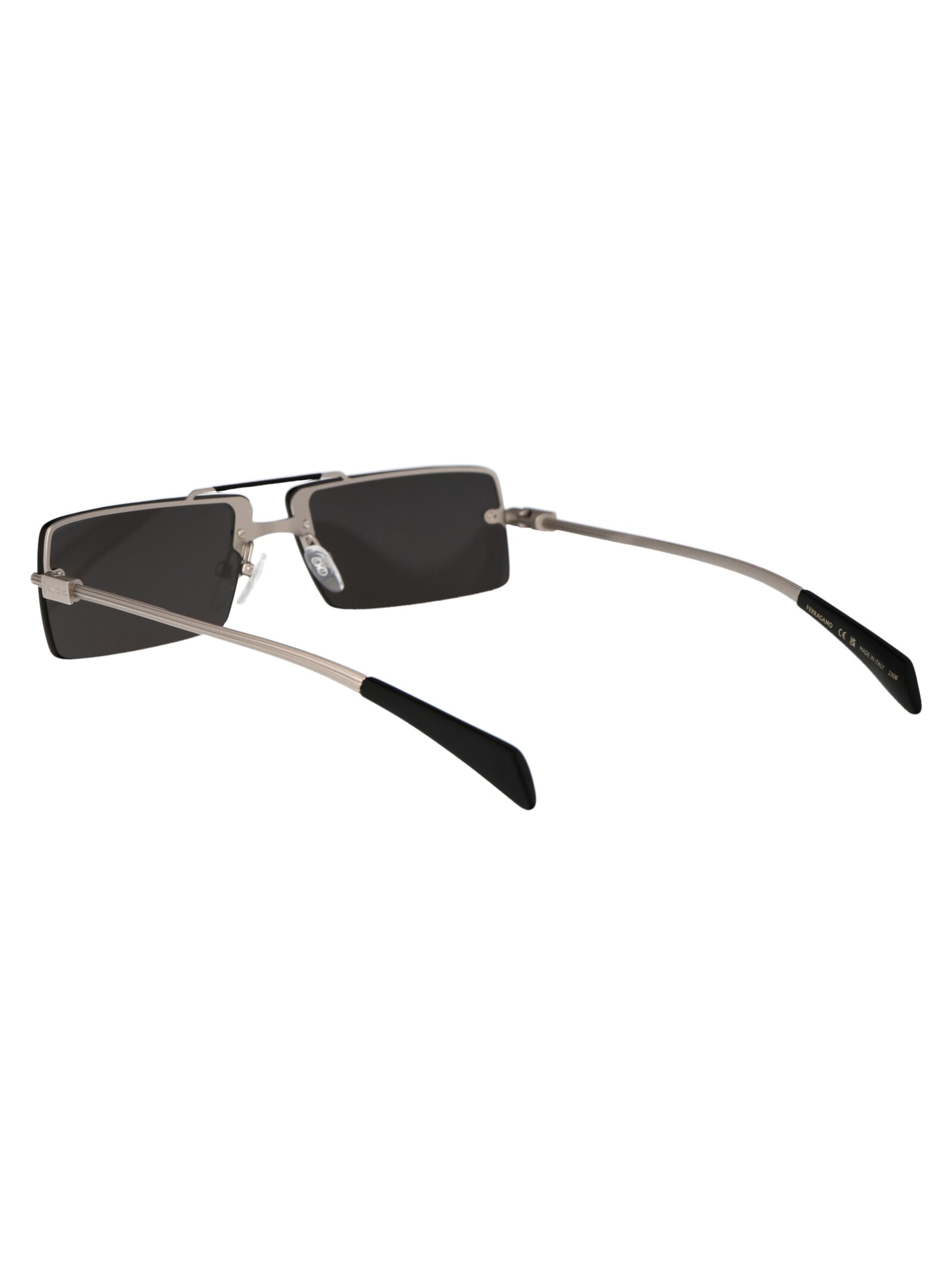 Shop Ferragamo Sf306s Sunglasses In 042 Silver