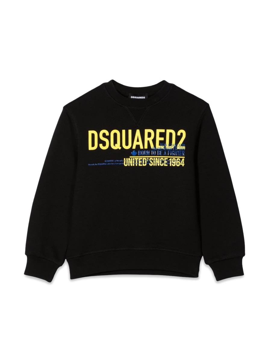 Dsquared2 Kids' Relax Felpa In Black