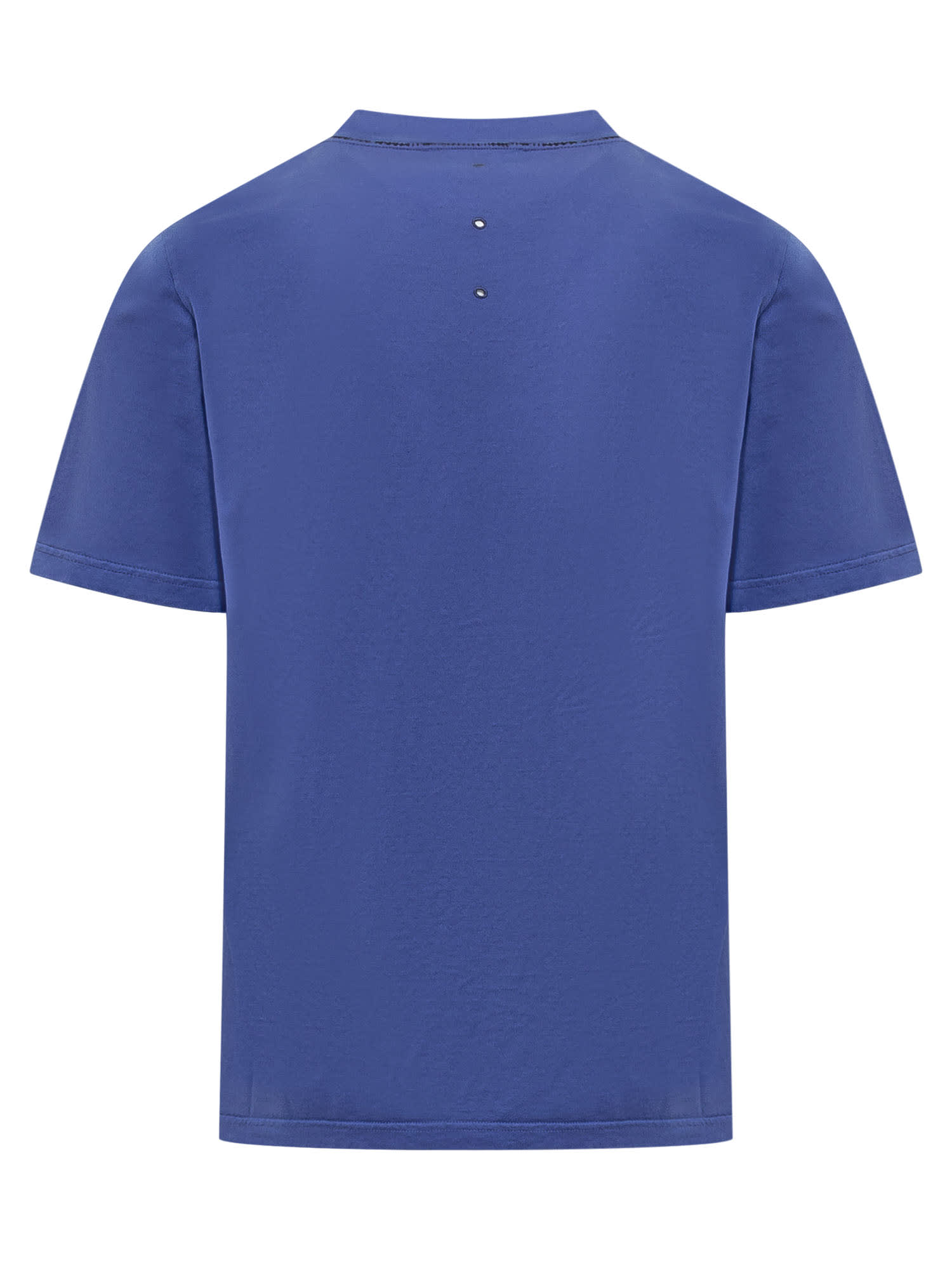Shop Premiata T-shirt With Print In Blu