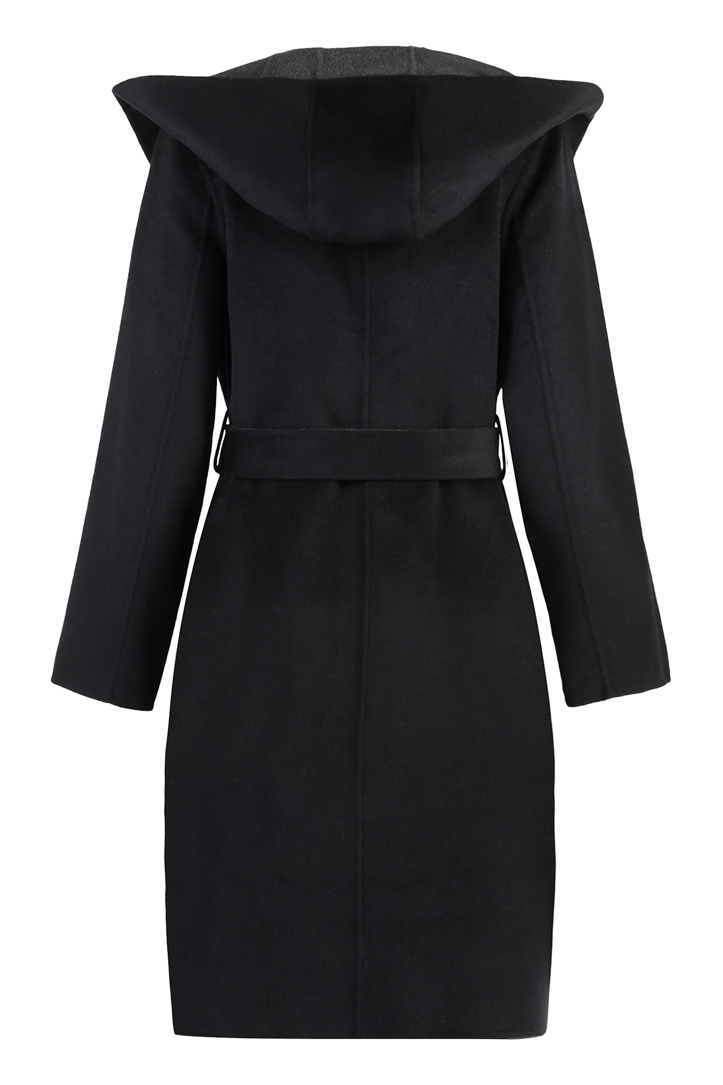 Shop Michael Michael Kors Wool Blend Coat In Black