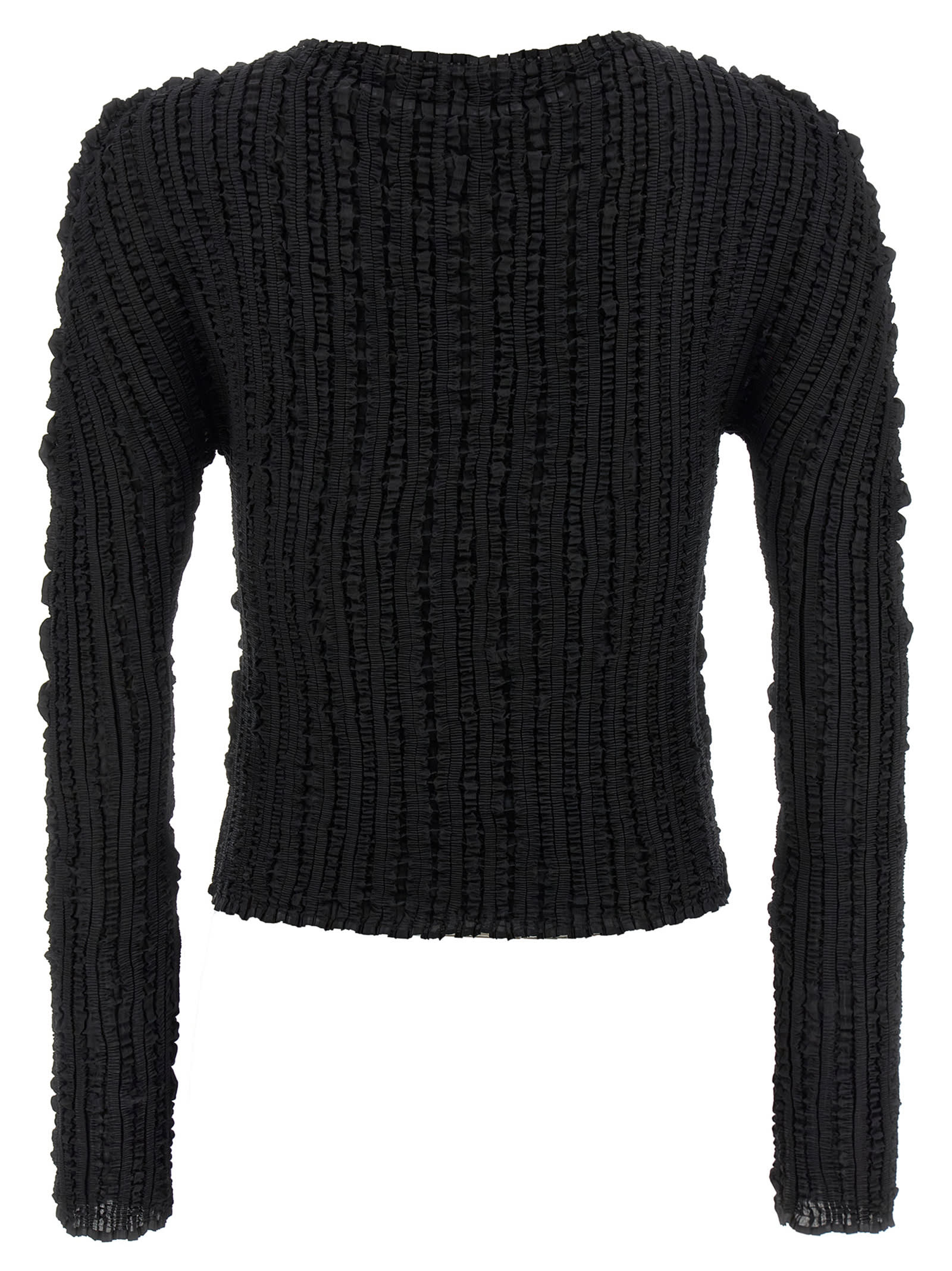 Issey Miyake Jellyfish Pleats Sweaters And Cardigans Black