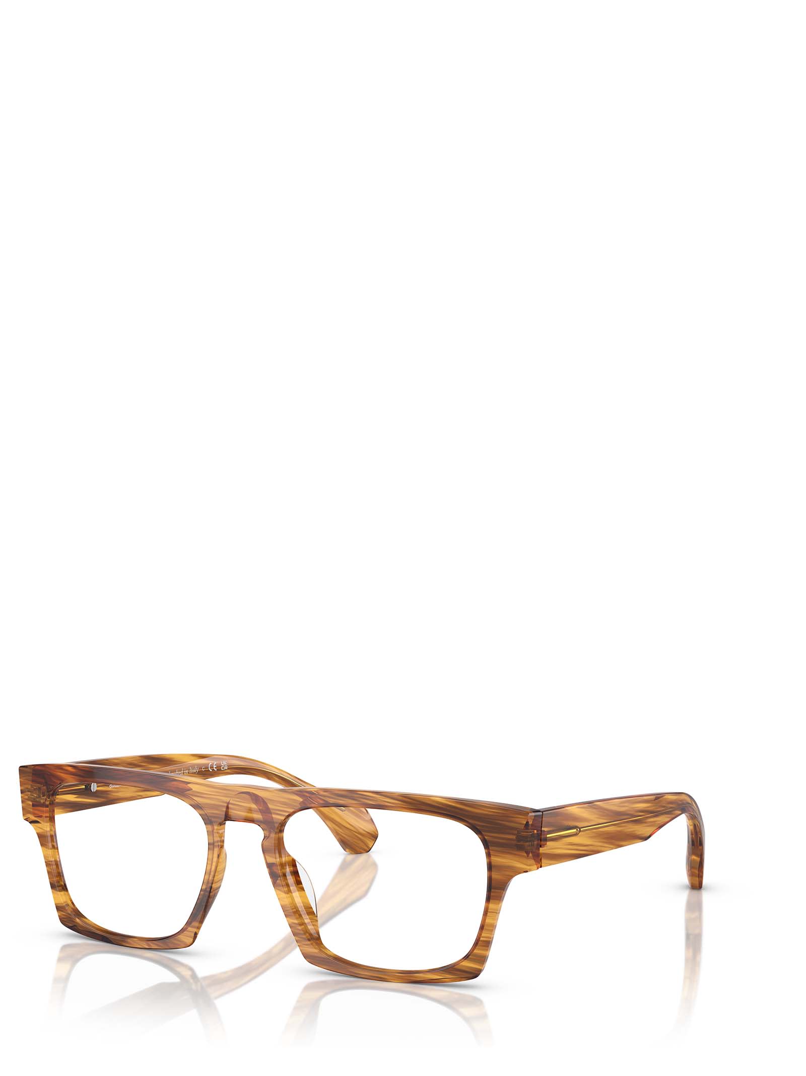 Shop Alain Mikli A03508 Striped Havana Glasses