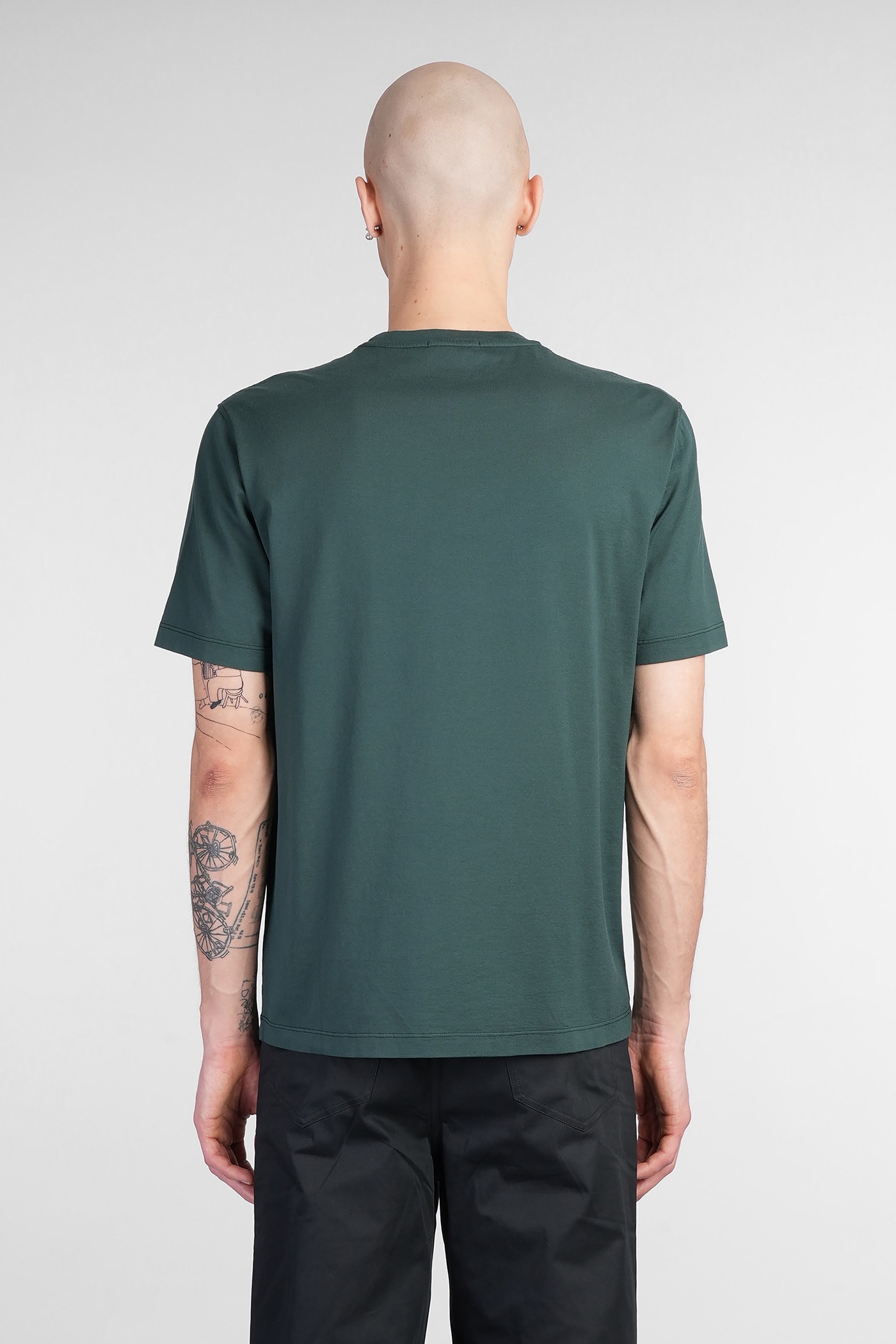 Roberto Collina Crew Neck Cotton T-shirt Clothing In Green