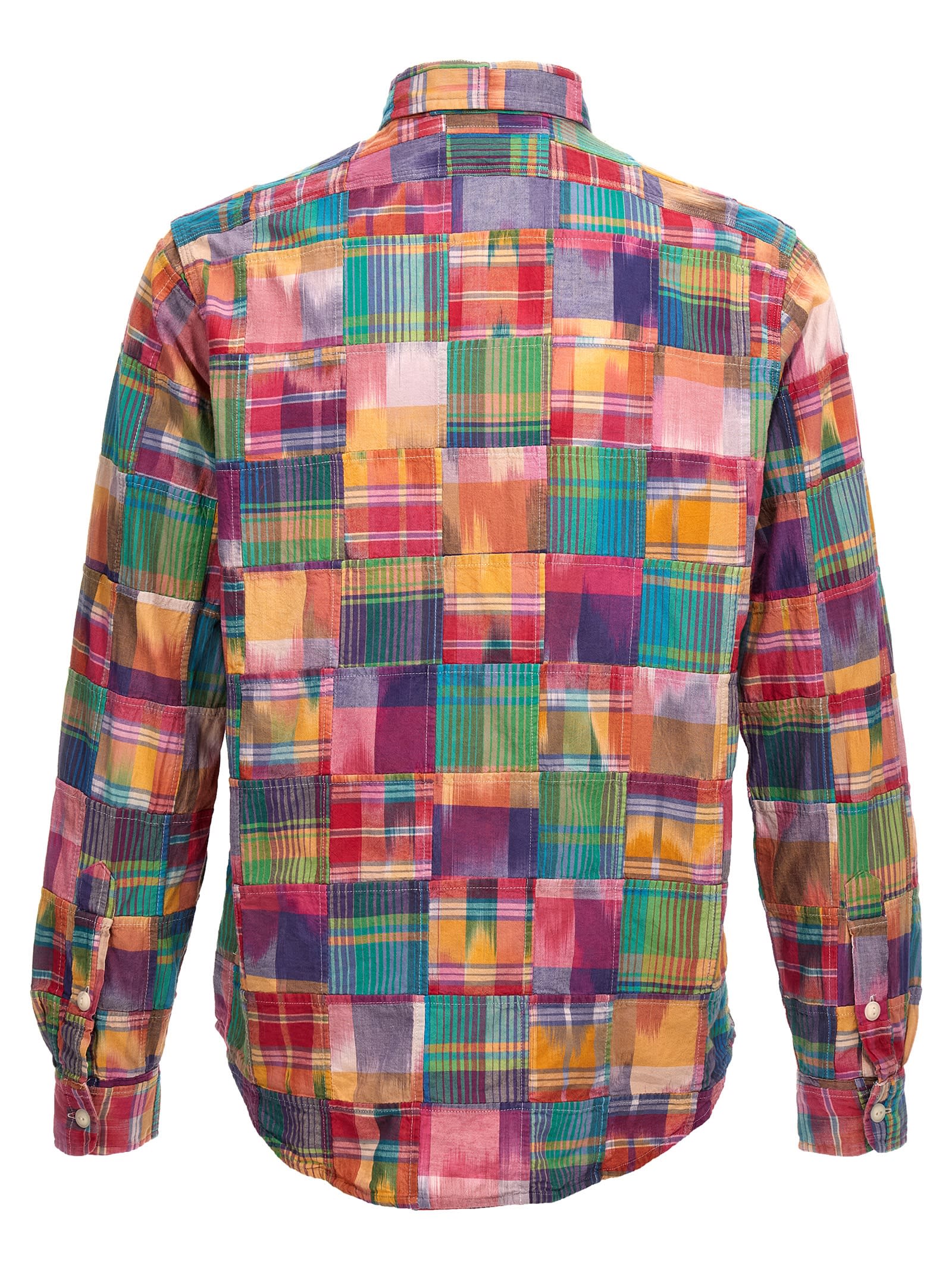 Shop Polo Ralph Lauren Patchwork Shirt In Multicolor