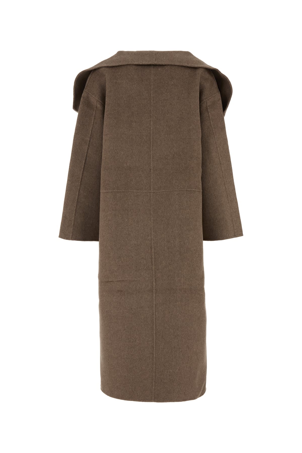 Shop Totême Signature Wool Cashmere Coat In Grey