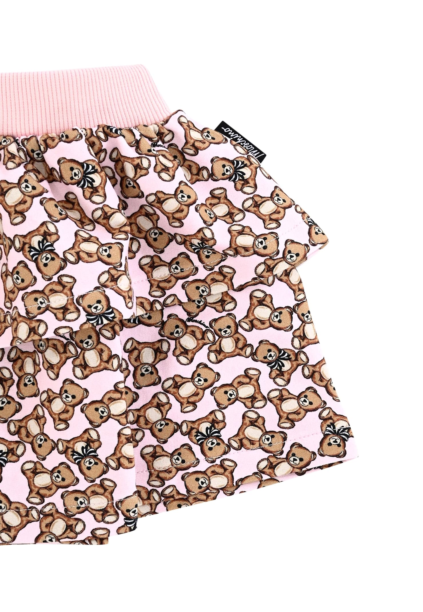 Moschino Pink Skirt For Baby Girl With Teddy Bear In Pink