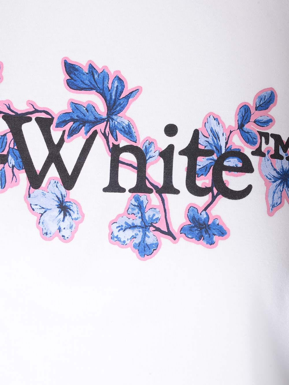 Shop Off-white Flower T-shirt In White