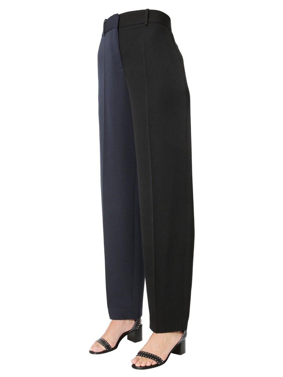 Shop Givenchy Contrasting Panelled Trousers In Blue