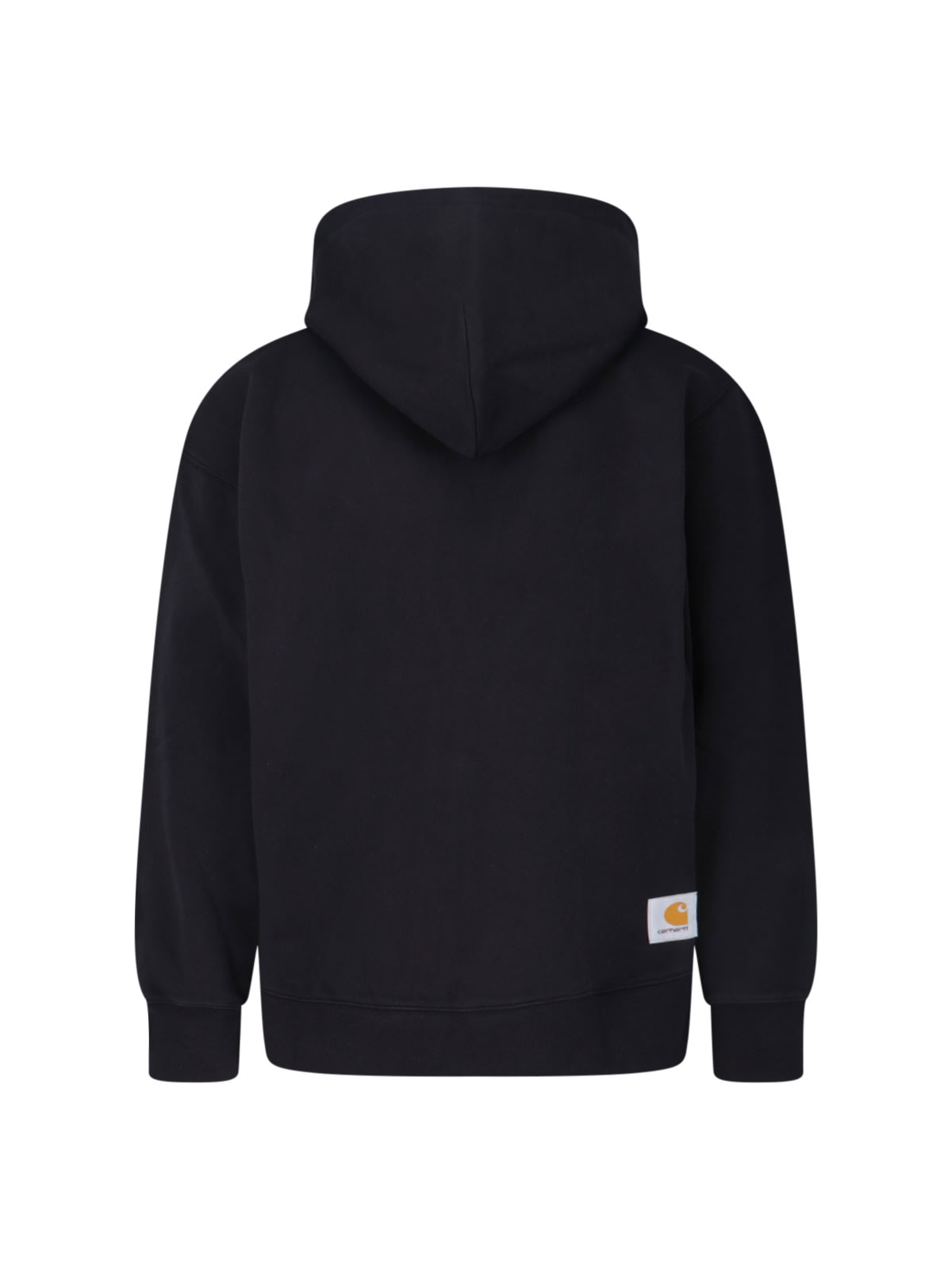 Carhartt Hooded Sweatshirt Featuring Front Pockets In Black