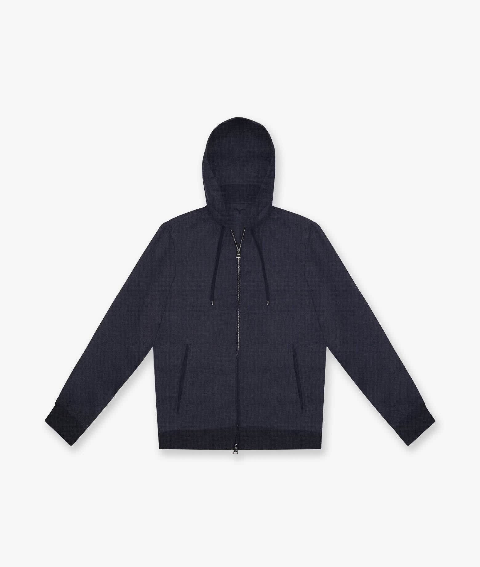 Shop Larusmiani Sea Island Tracksuit Hoodie Babe Jacket In Blue