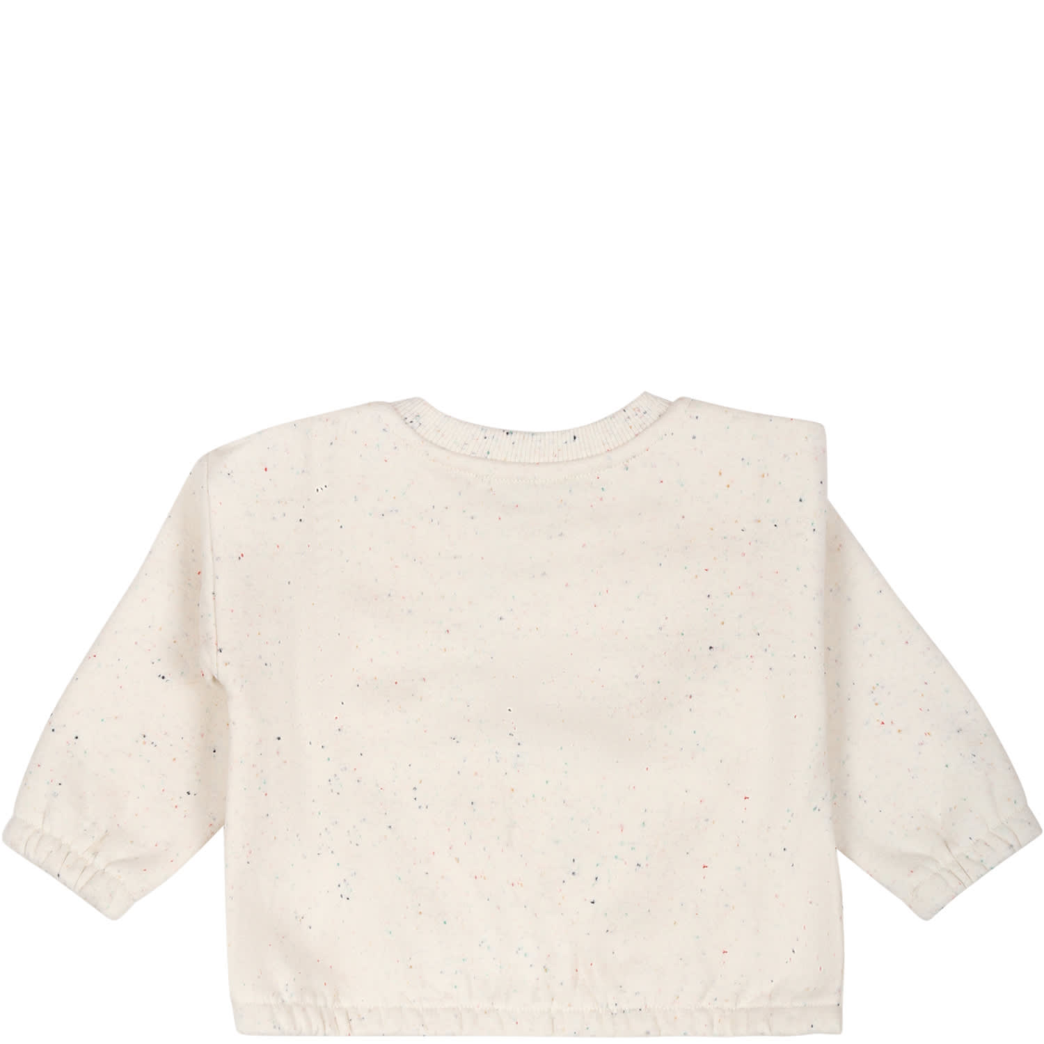 Shop Kenzo Ivory Sweatshirt For Baby Girl With Logo