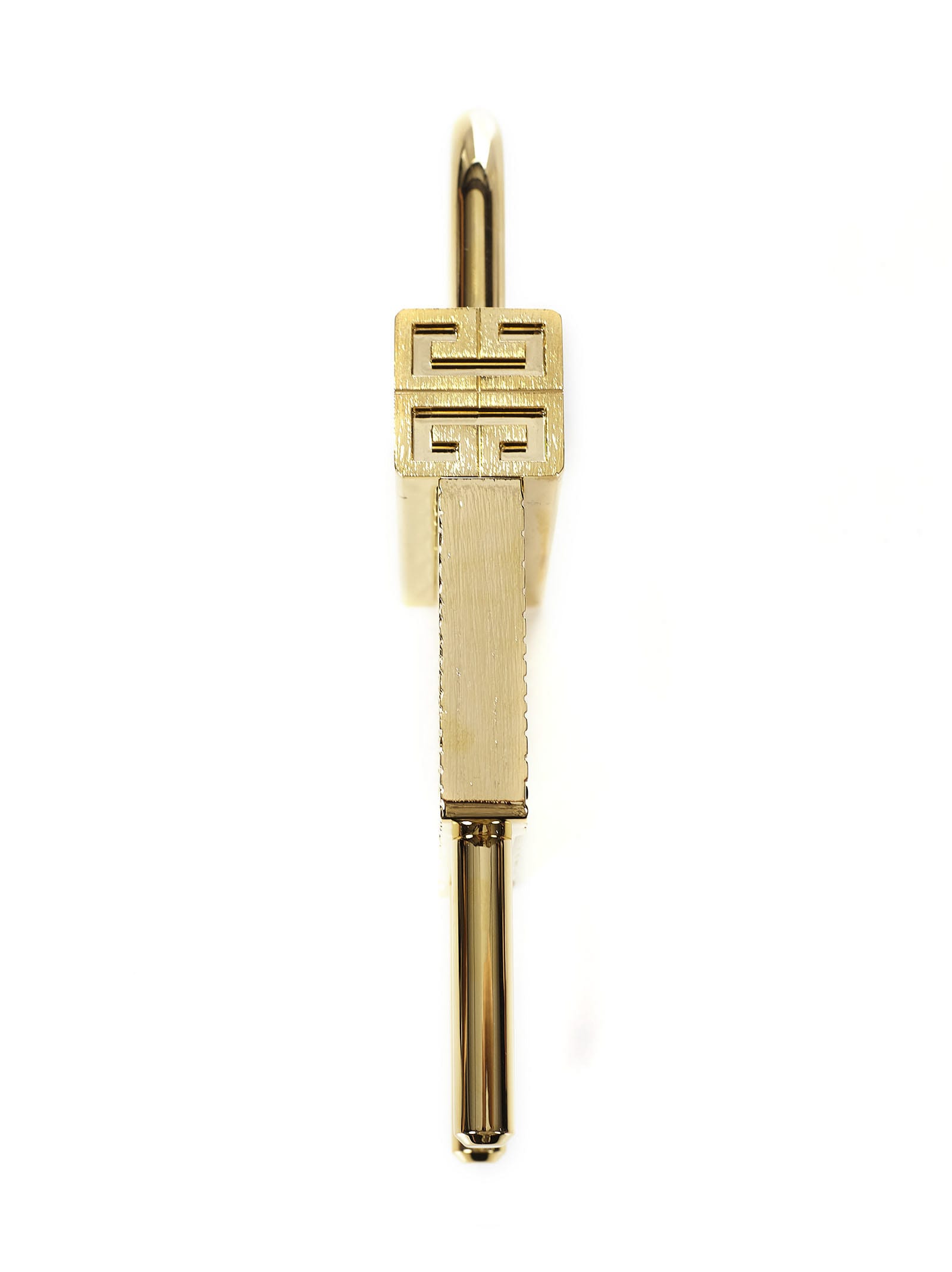 Shop Givenchy Maxi Padlock Key Ring In Golden