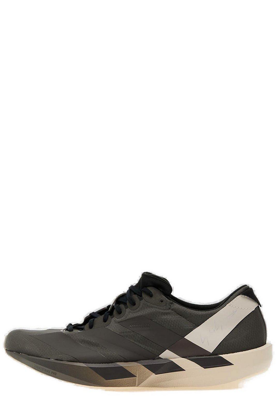 Y-3 Adizero Adios 9 Low Sneakers In Grey/black