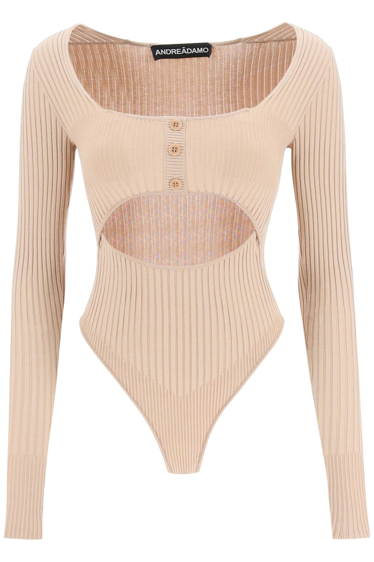 ANDREADAMO Knit Bodysuit With Cut-out