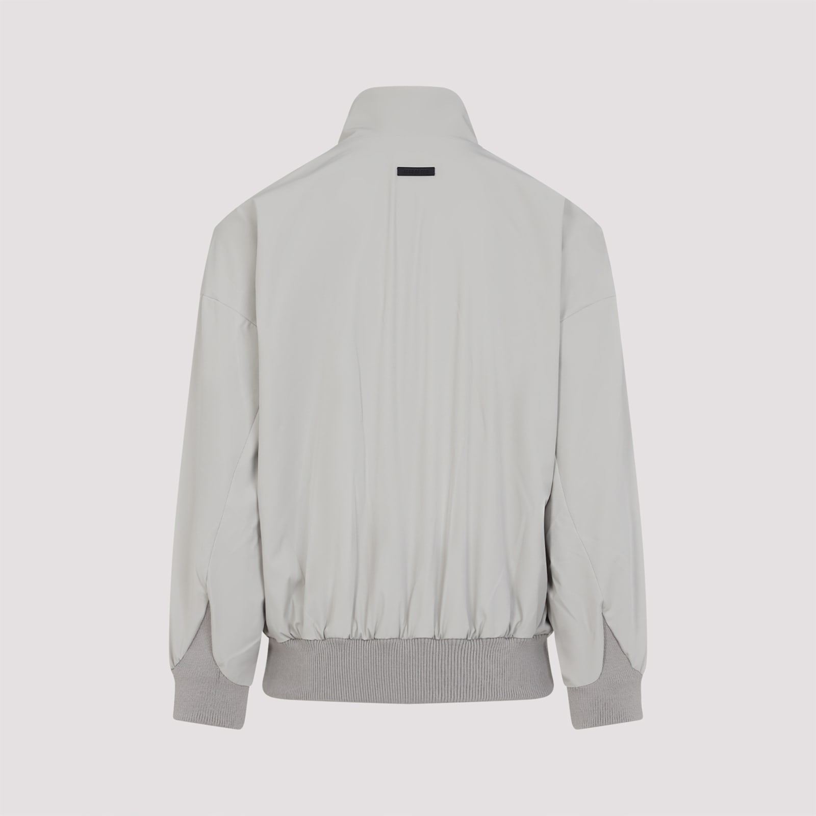 Fear Of God Cement Grey High Neck Track Jacket In Gray