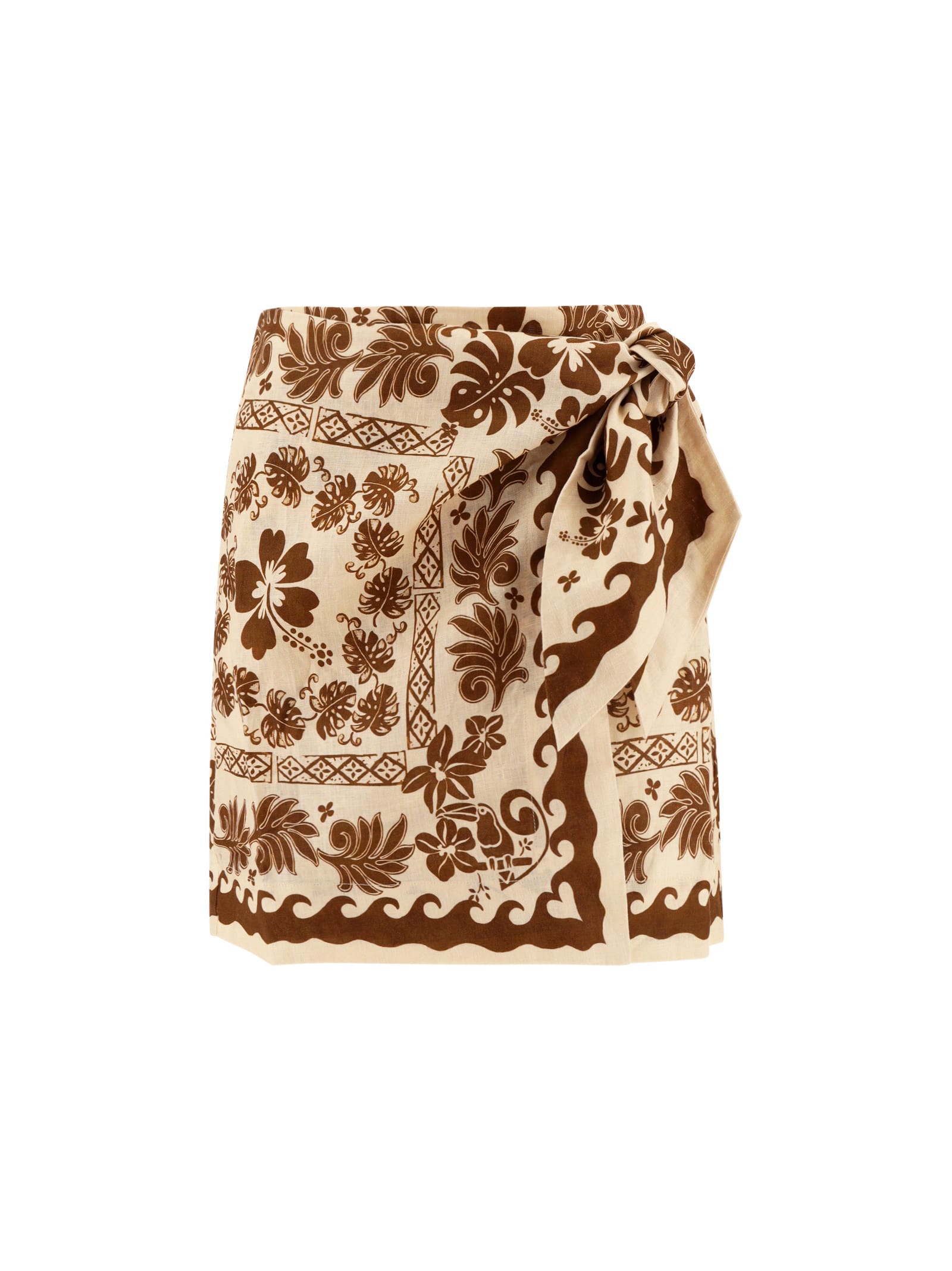 ALEMAIS Tropic Sarong Mini Skirt