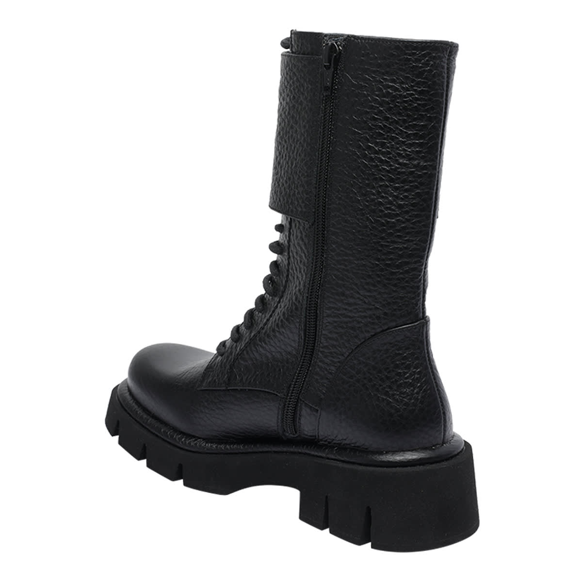 Paloma Barceló Lace-up Buckle Boots In Black
