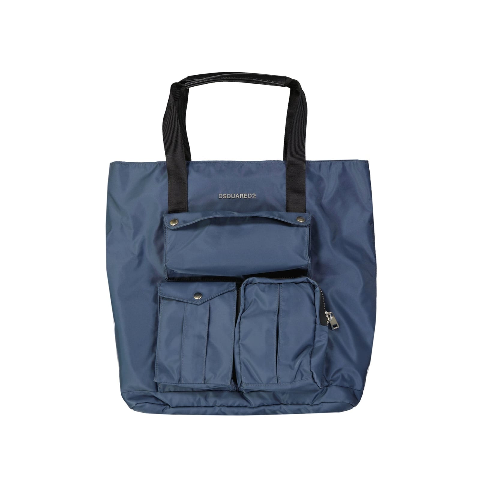 Shop Dsquared2 Fabric Bag In Blue