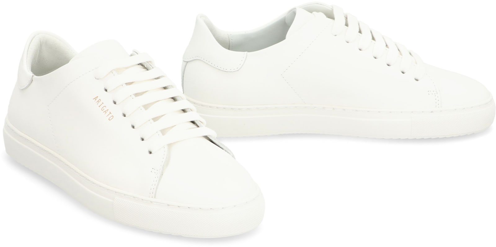 Shop Axel Arigato Clean 90 Leather Low-top Sneakers In White