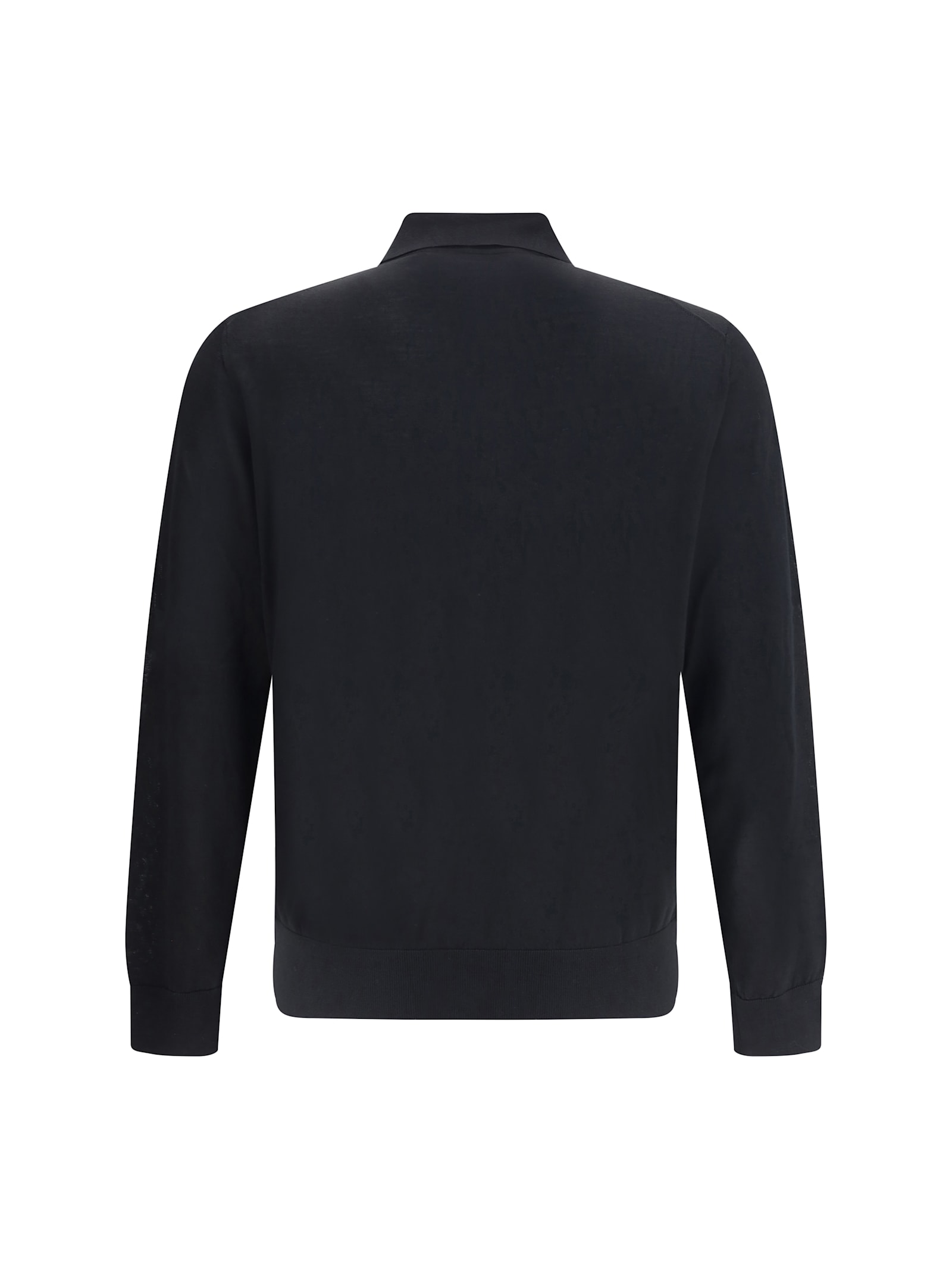 Giorgio Armani Men Polo Sweater In Black