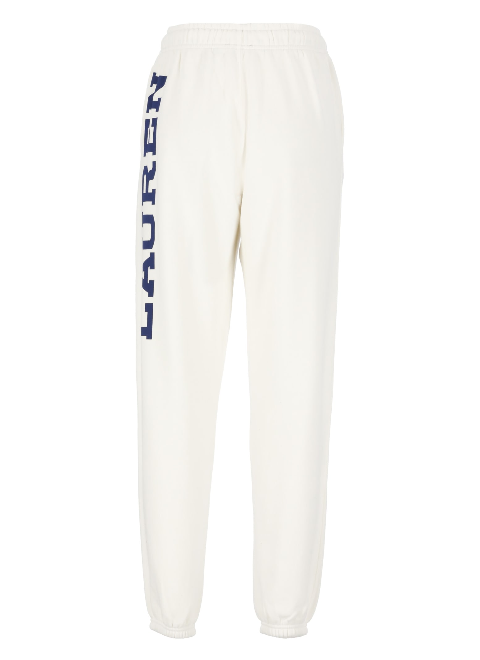Shop Ralph Lauren Cotton Pants In Ivory