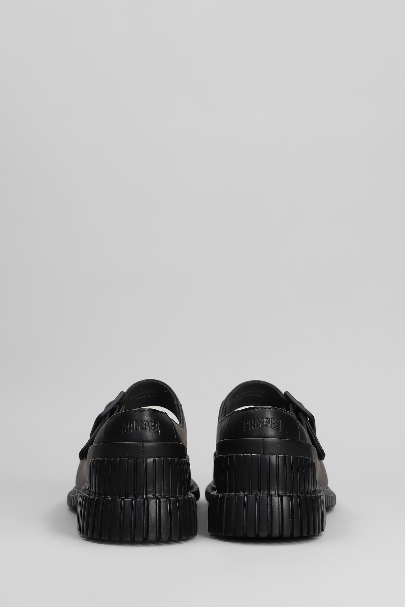 Shop Camper Pix Loafers In Black Leather
