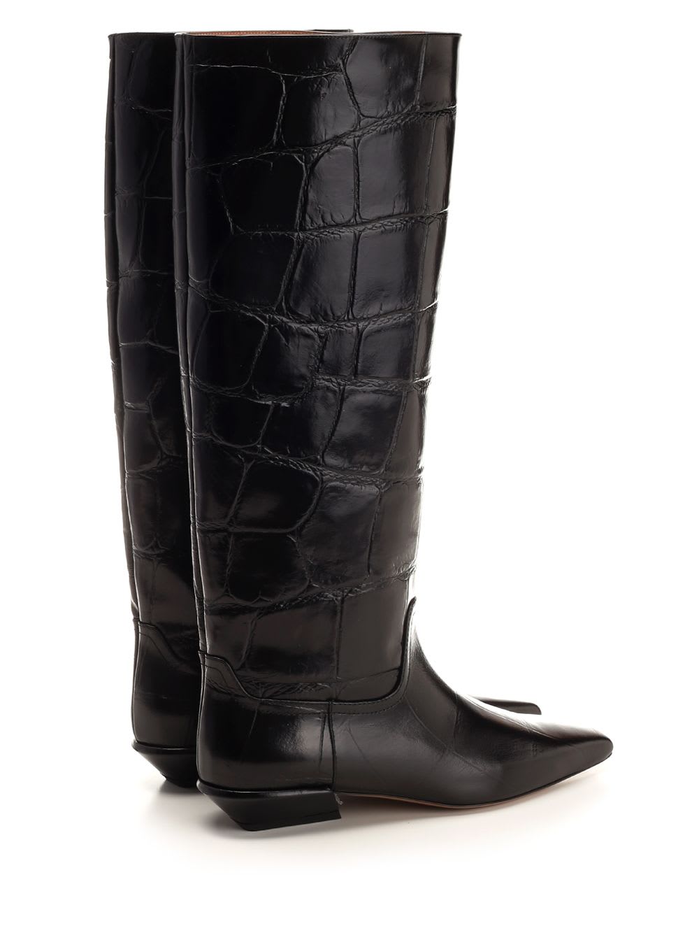 Shop Paris Texas Bettina High Boots In Black