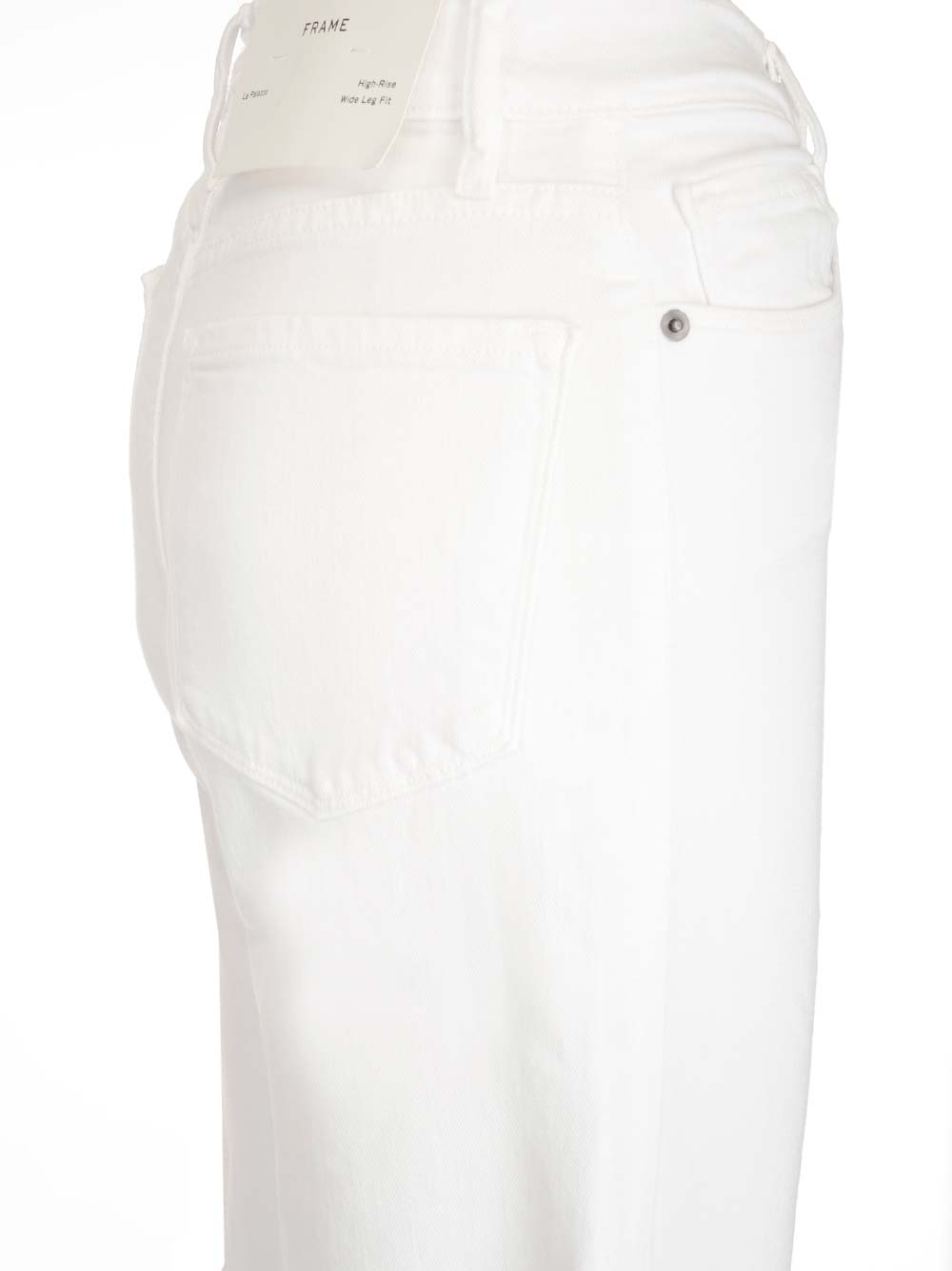 Shop Frame Flared Jeans In White