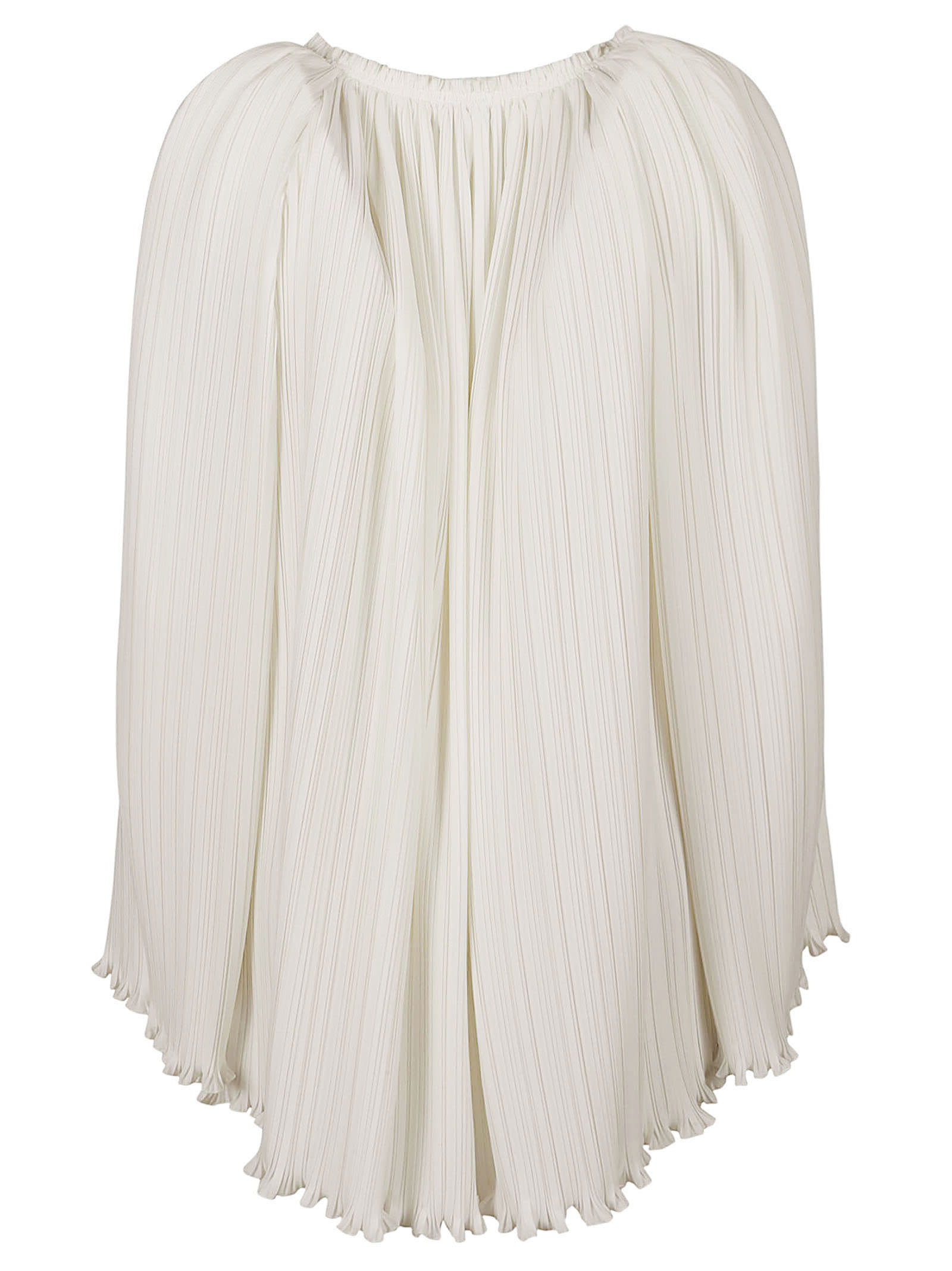 Shop Lanvin Pleated Blouse In White