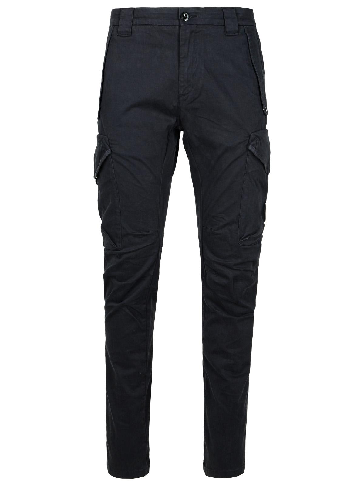 Shop C.p. Company Stretch Satin Cargo Pants In Black Sand