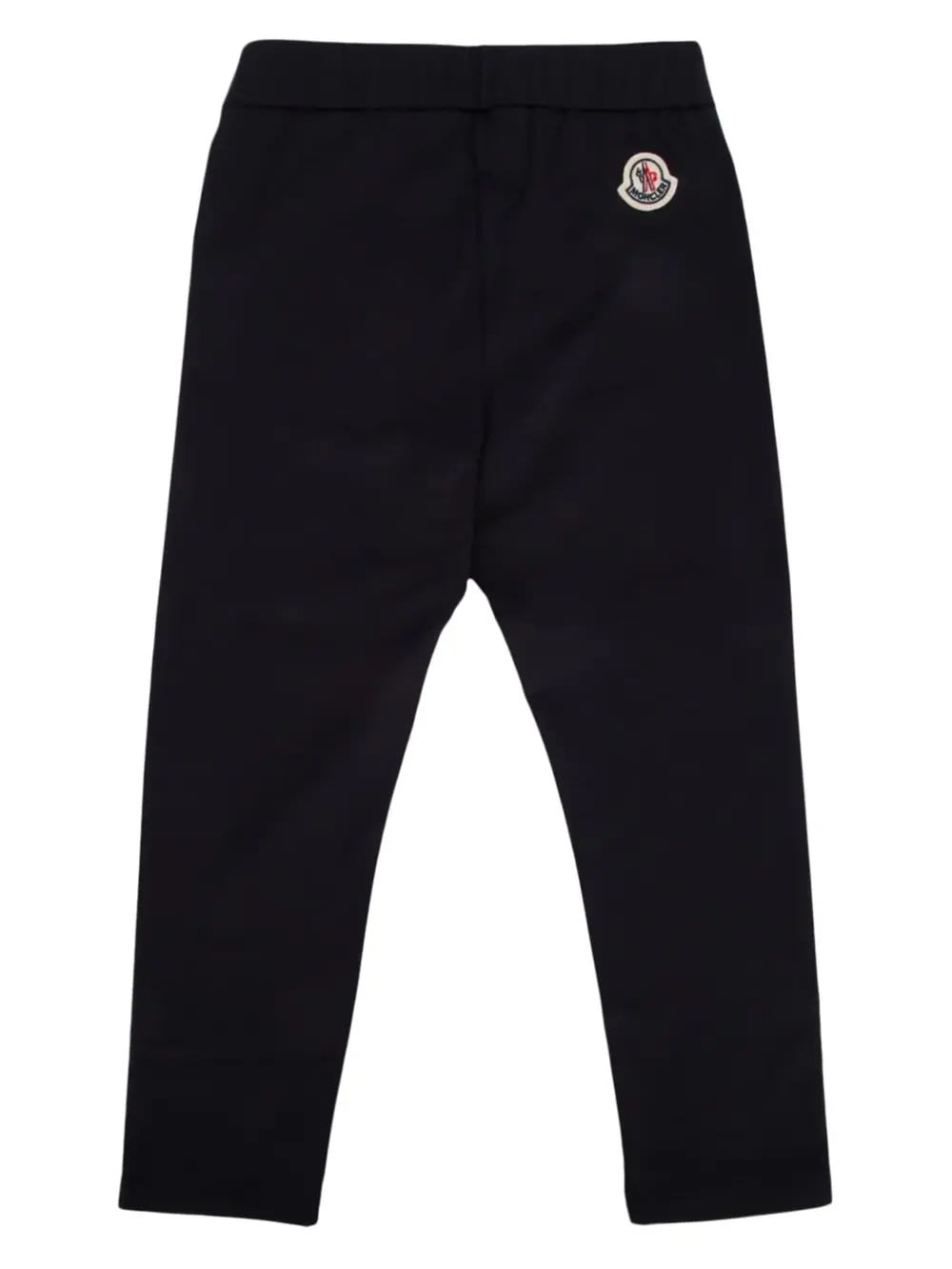 Shop Moncler Black Joggers With Tone Logo