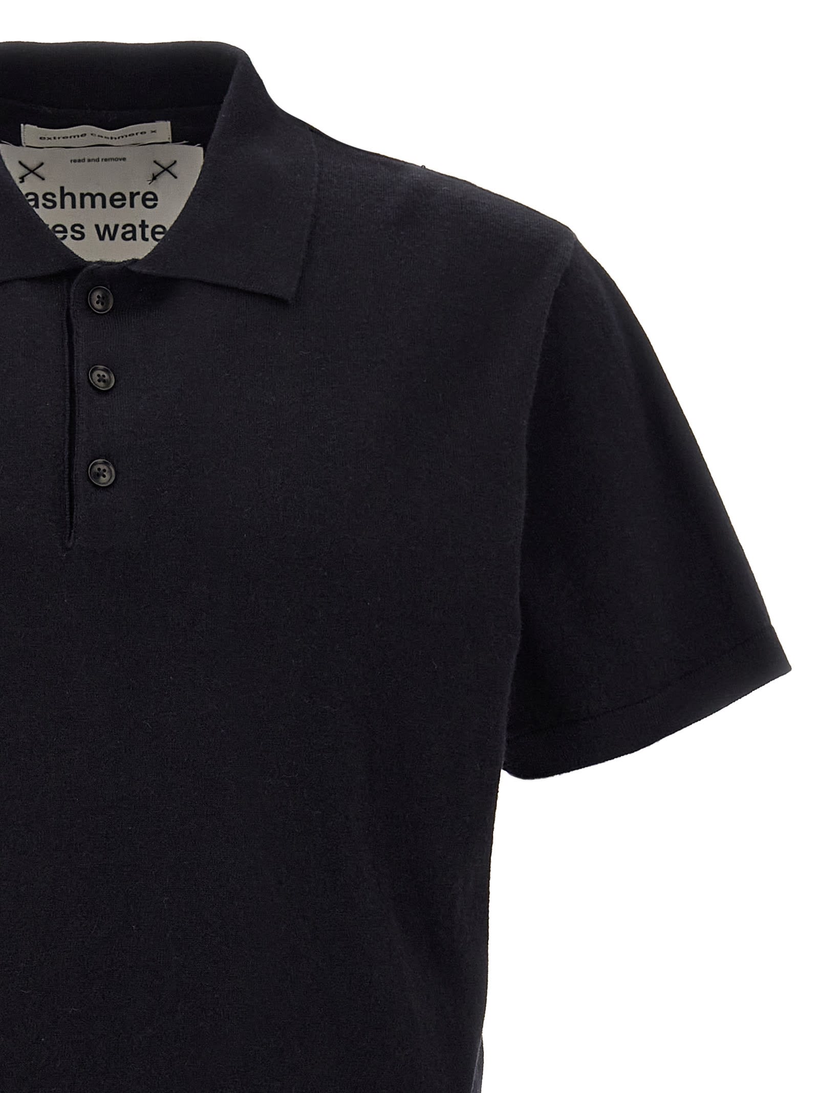 Shop Extreme Cashmere N°352 Avenue Polo Shirt In Blue