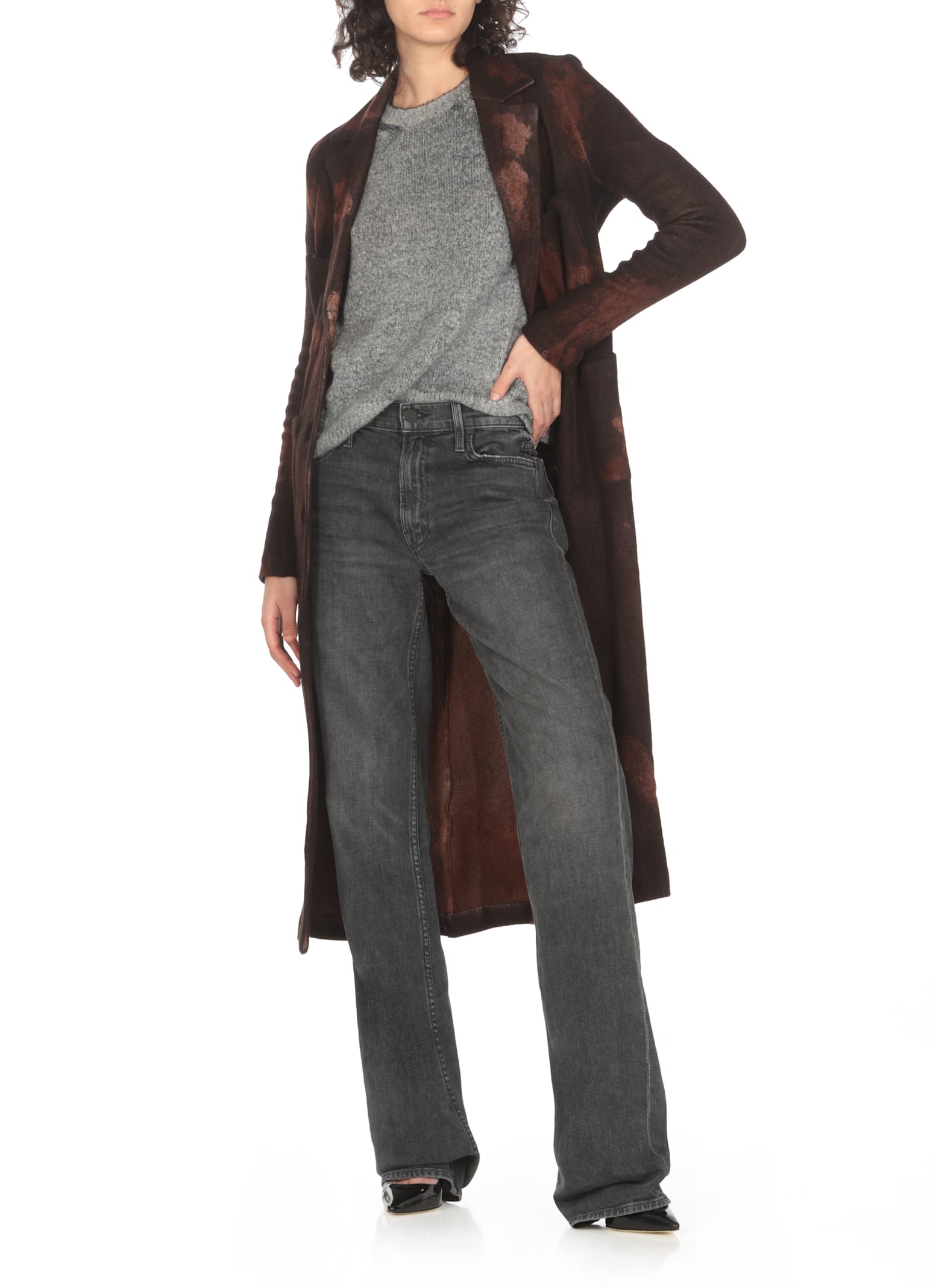 Shop Avant Toi Rever Micro Coat In Brown