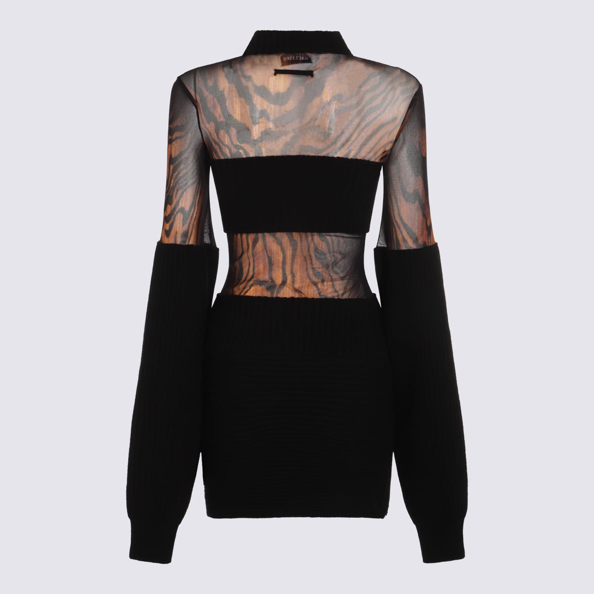 Jean Paul Gaultier Knee Length Dress Fitted Silhouette In Black