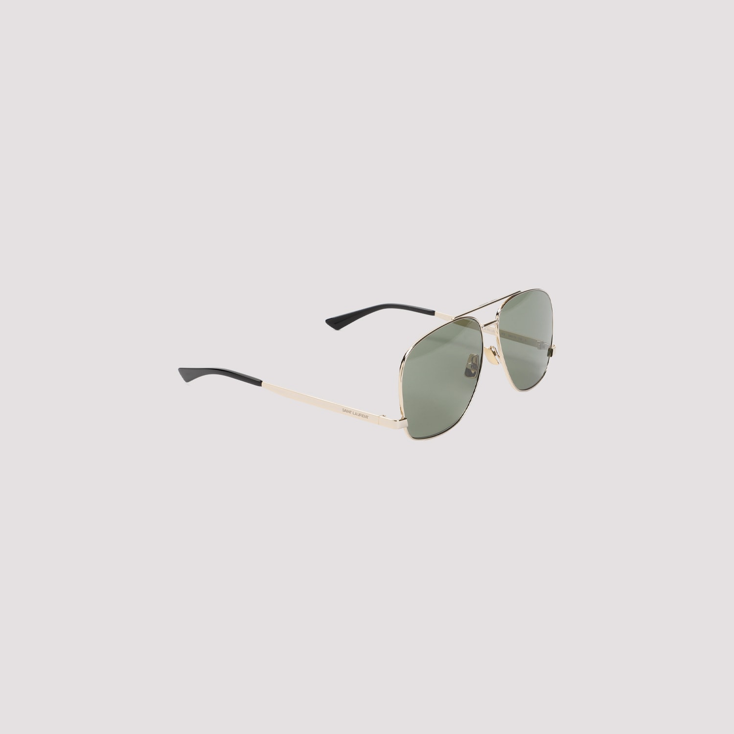 Saint Laurent Sl653 Aviator Sunglasses In Lt Gold