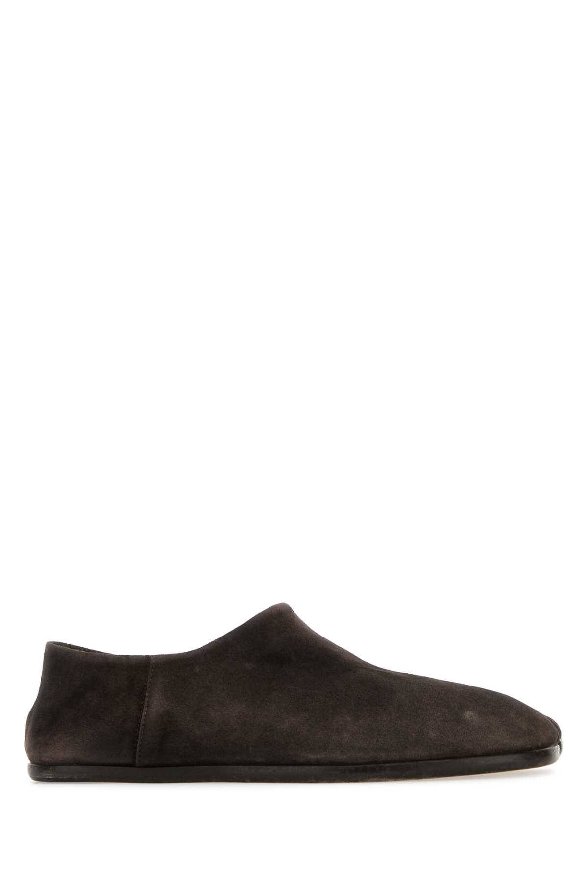 Brown Suede Tabi Loafers