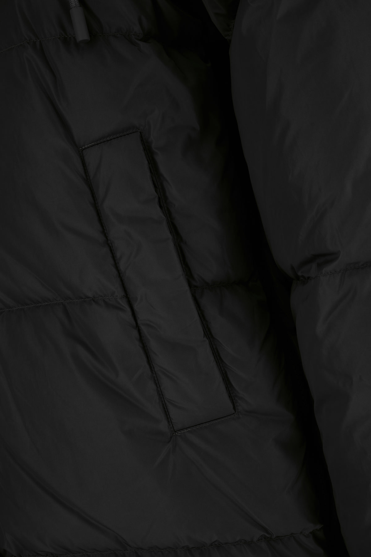 Shop Weekend Max Mara Black Nylon Down Jacket In Nero