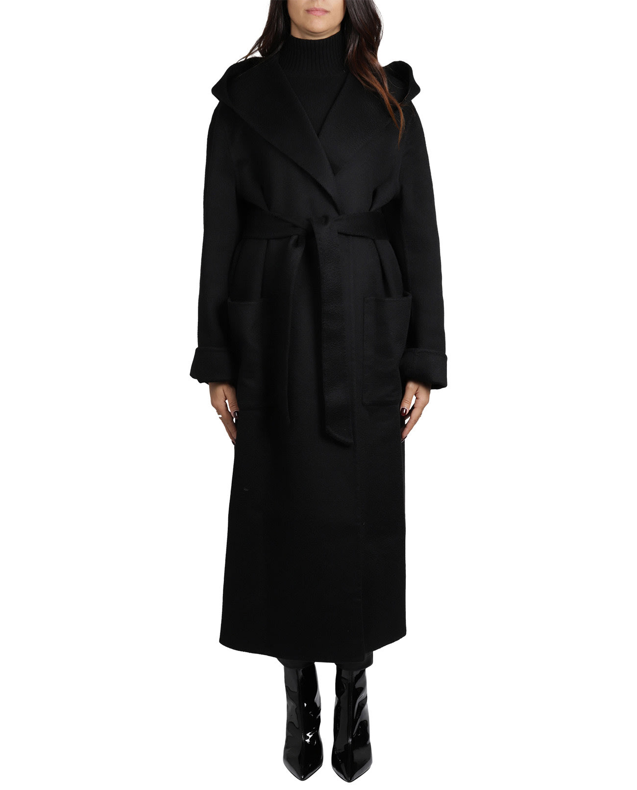 Sorelle Secli Black Long Coat