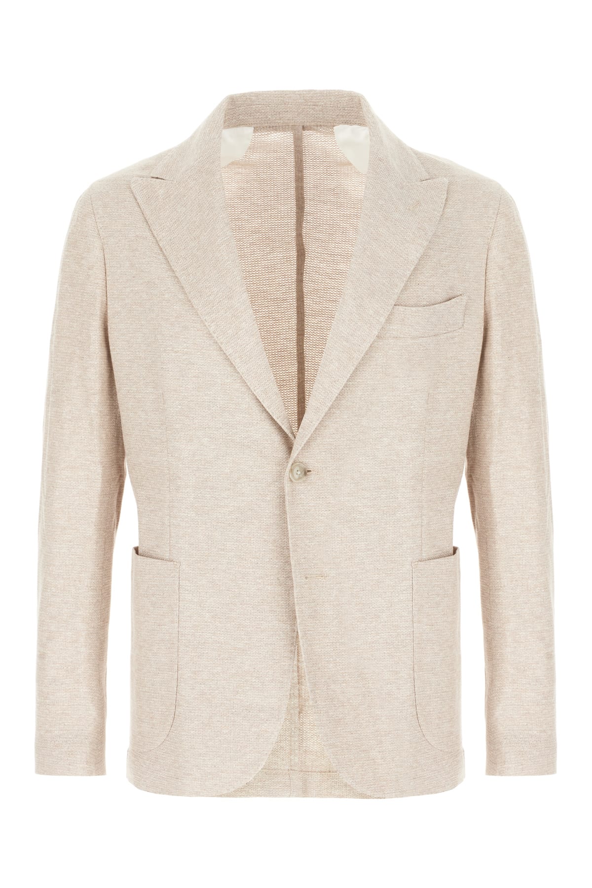 Barba Napoli Cappuccino Cotton Blend Blazer