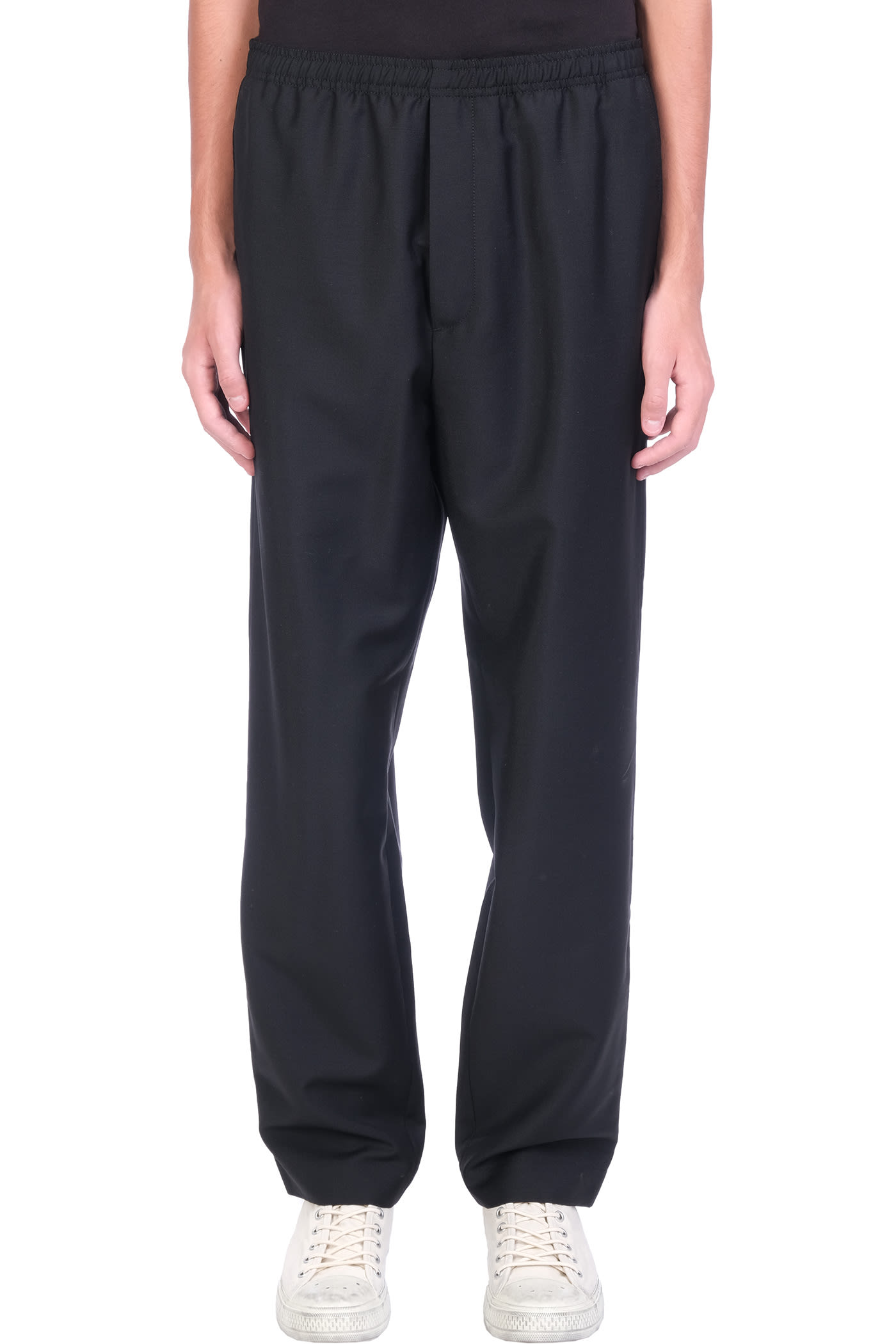 ACNE STUDIOS trousers IN BLACK COTTON,BK0404900