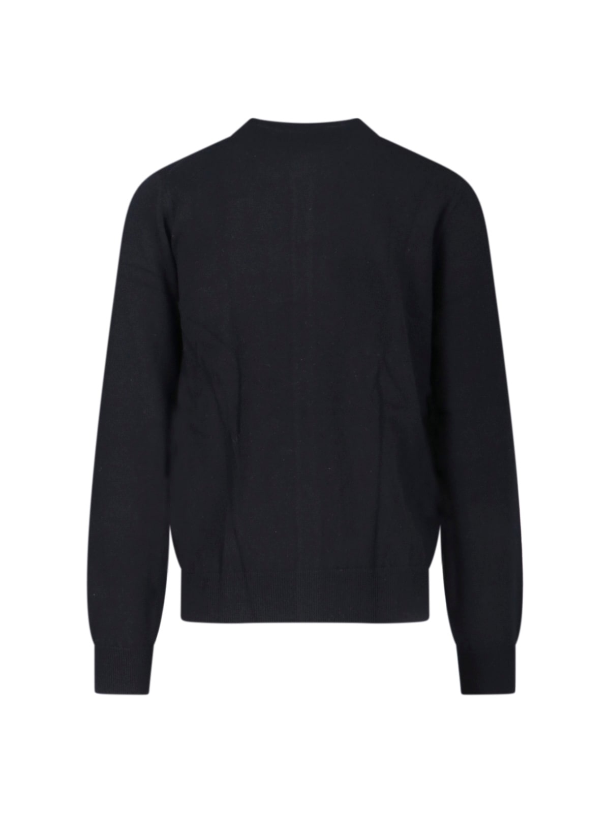 Comme Des Garçons Long-sleeved Sweater In Black
